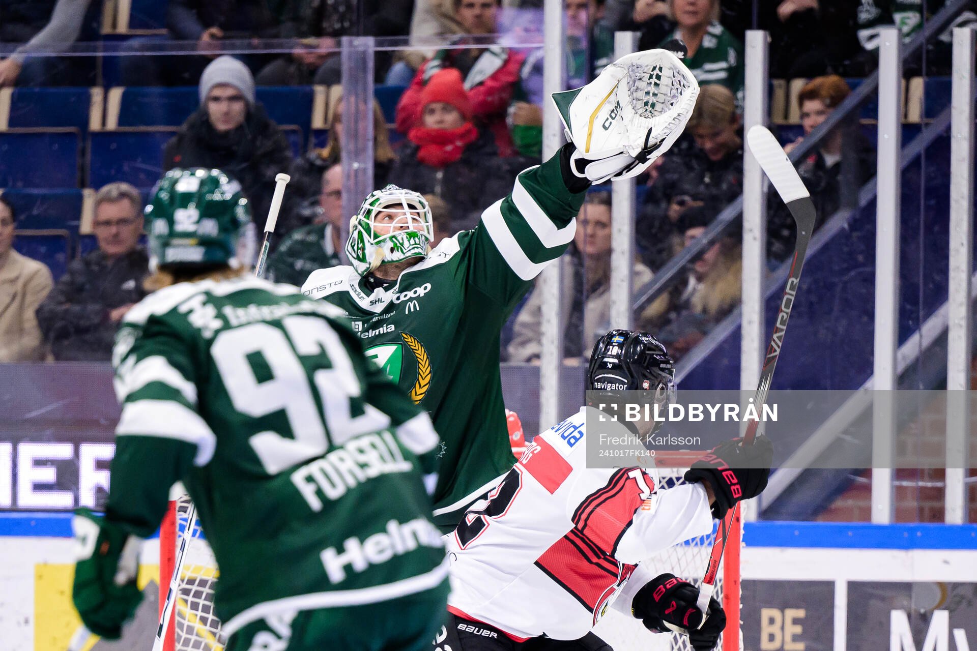 Färjestads målvakt Maxime Lagacé