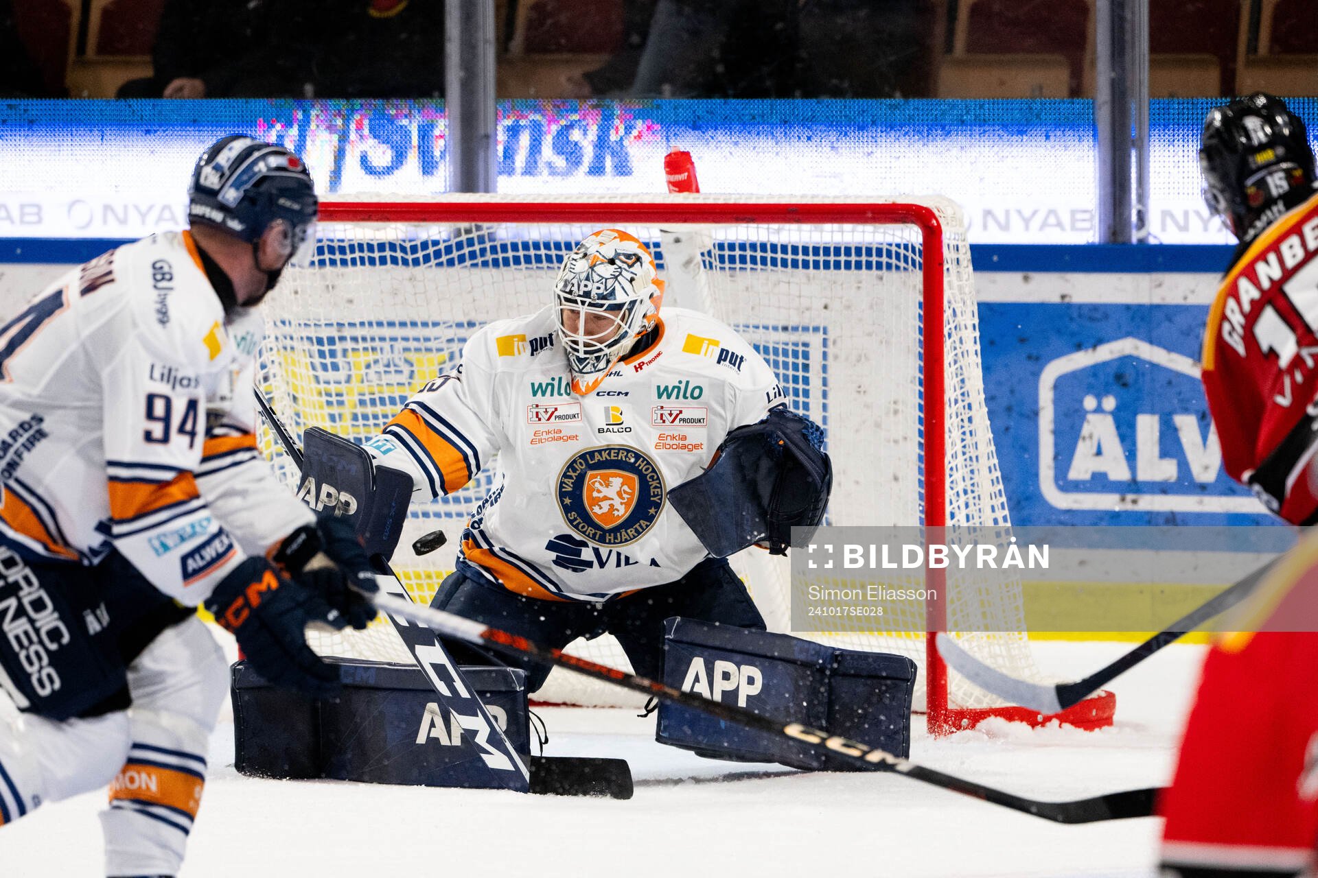 Växjös målvakt Emil Larmi