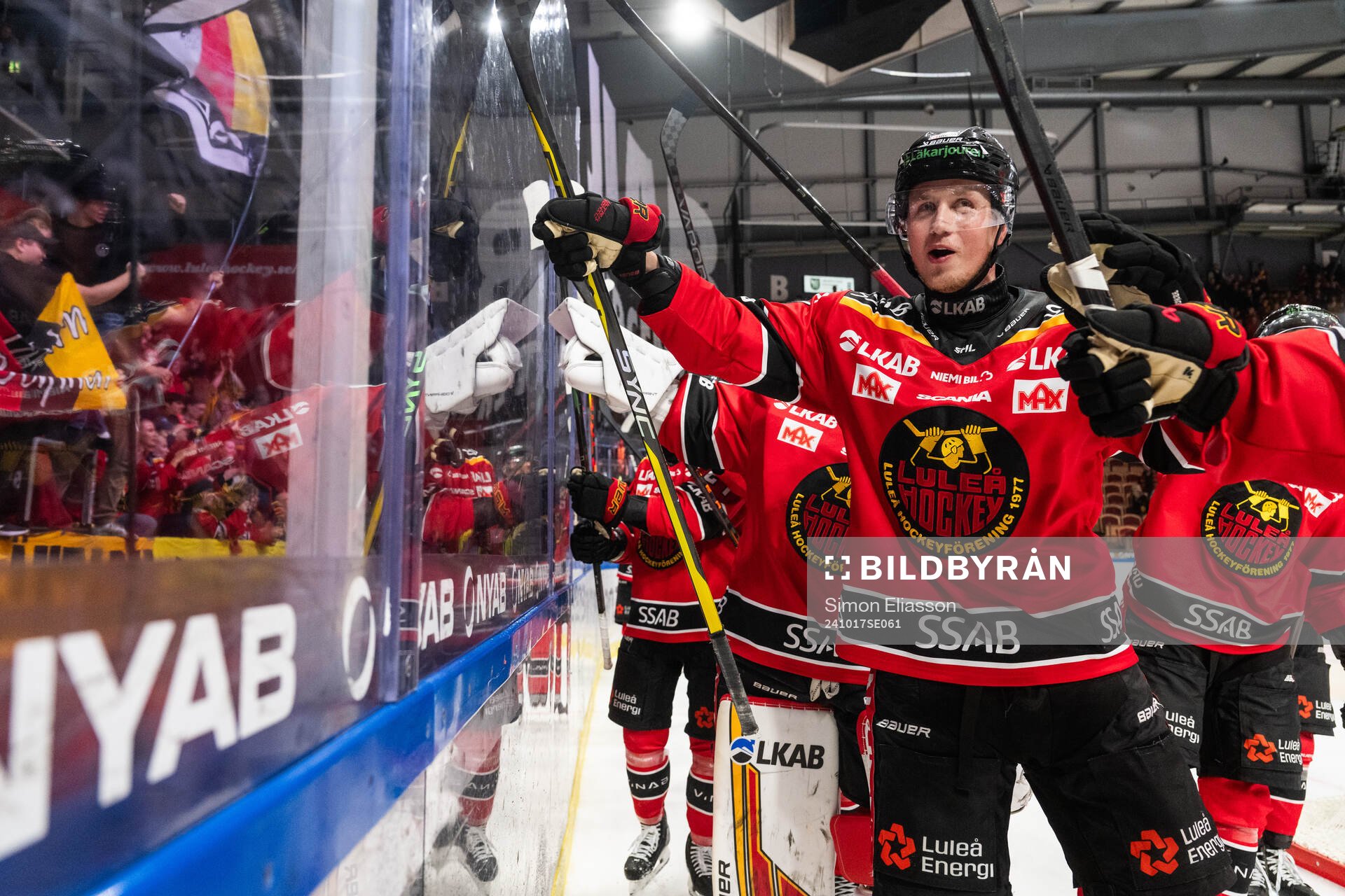 Luleås Jonas Berglund jublar