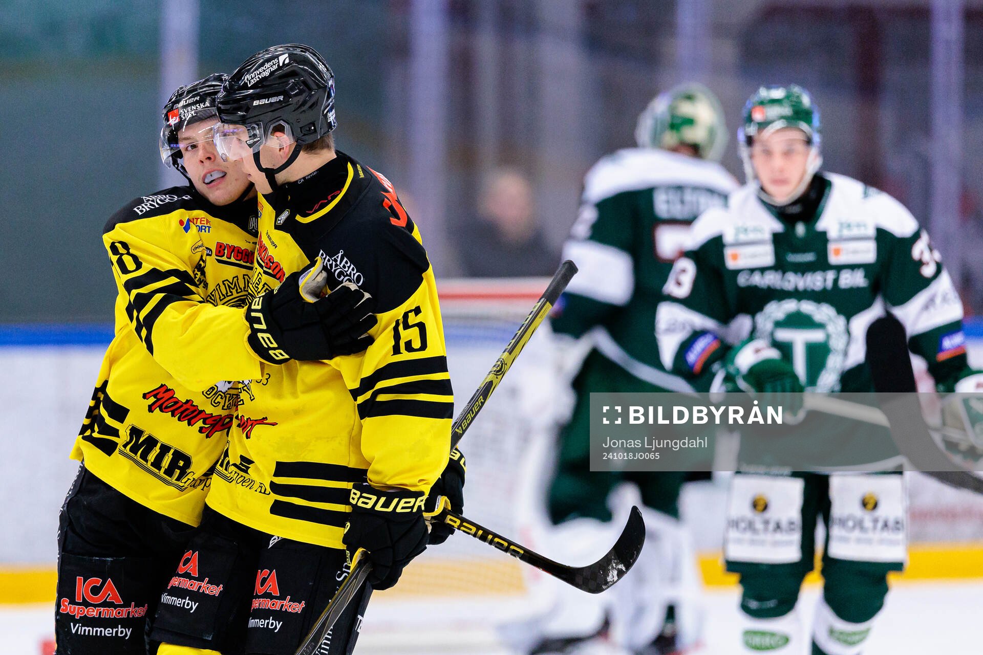 Vimmerbys Eddie Levin och Oskar Lindgren jublar