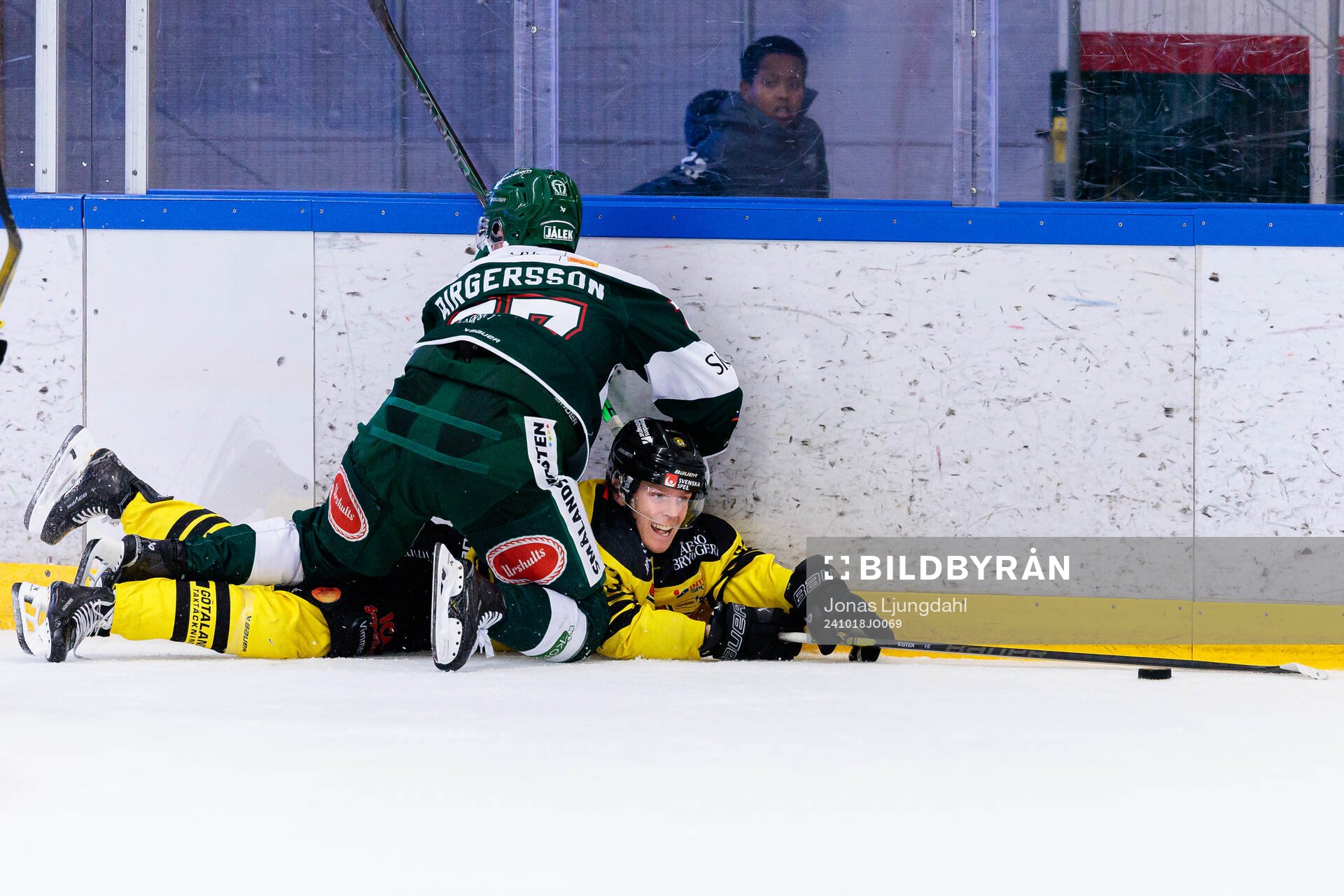 Tingsryds Oscar Birgersson och Vimmerbys Ludwig Wistén