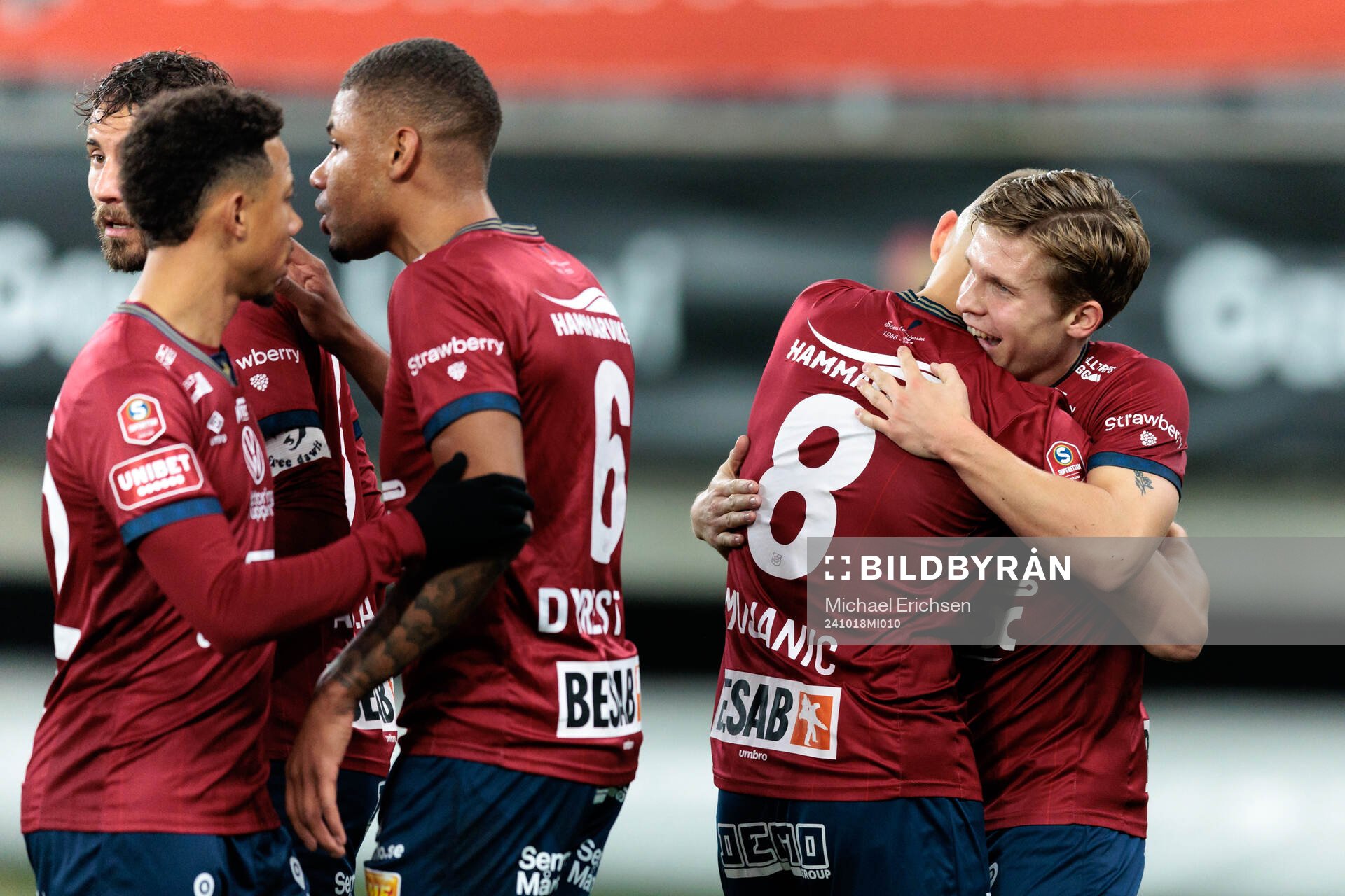 Örgrytes Isak Dahlqvist jublar