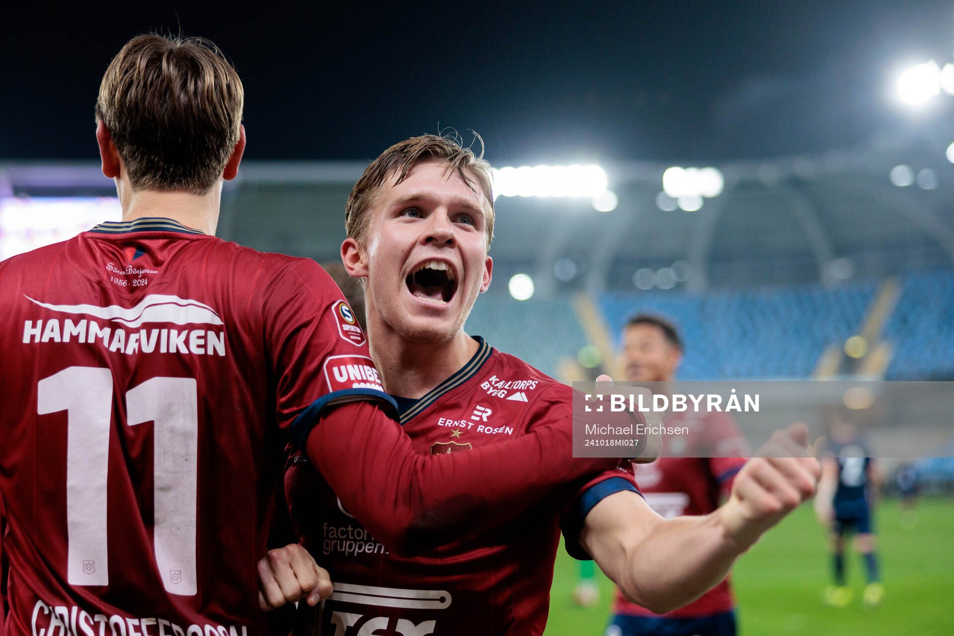 Örgrytes Isak Dahlqvist jublar
