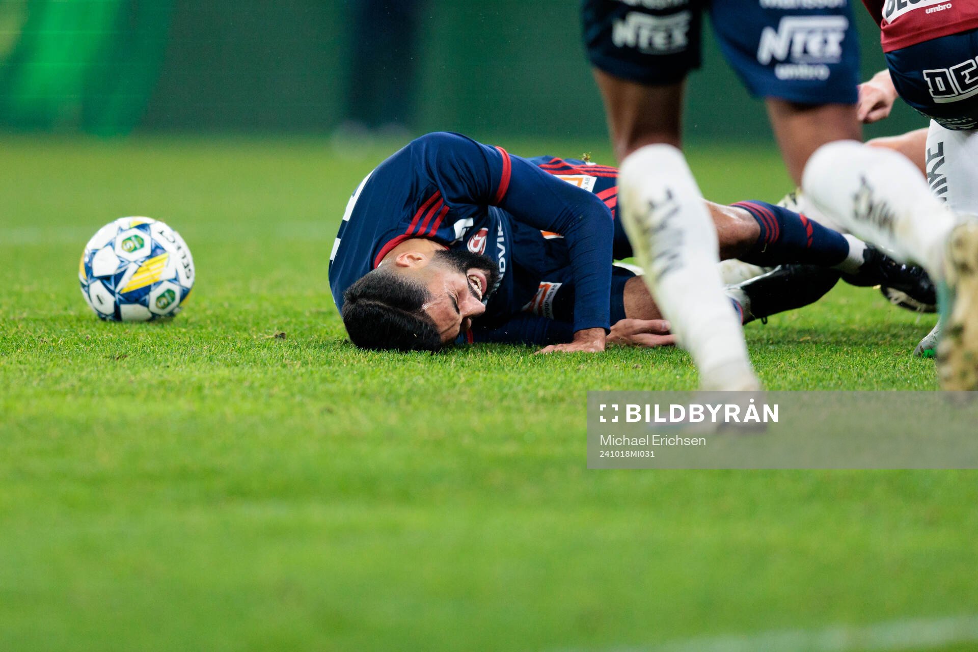 Sandvikens IFs Amin Al-Hamawi har ont