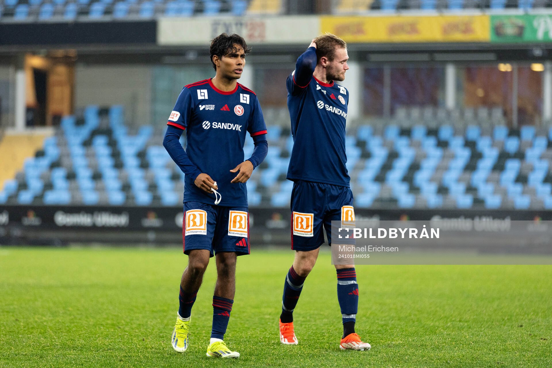 Sandvikens IFs Jonathan Karlsson och Martin Springfeldt