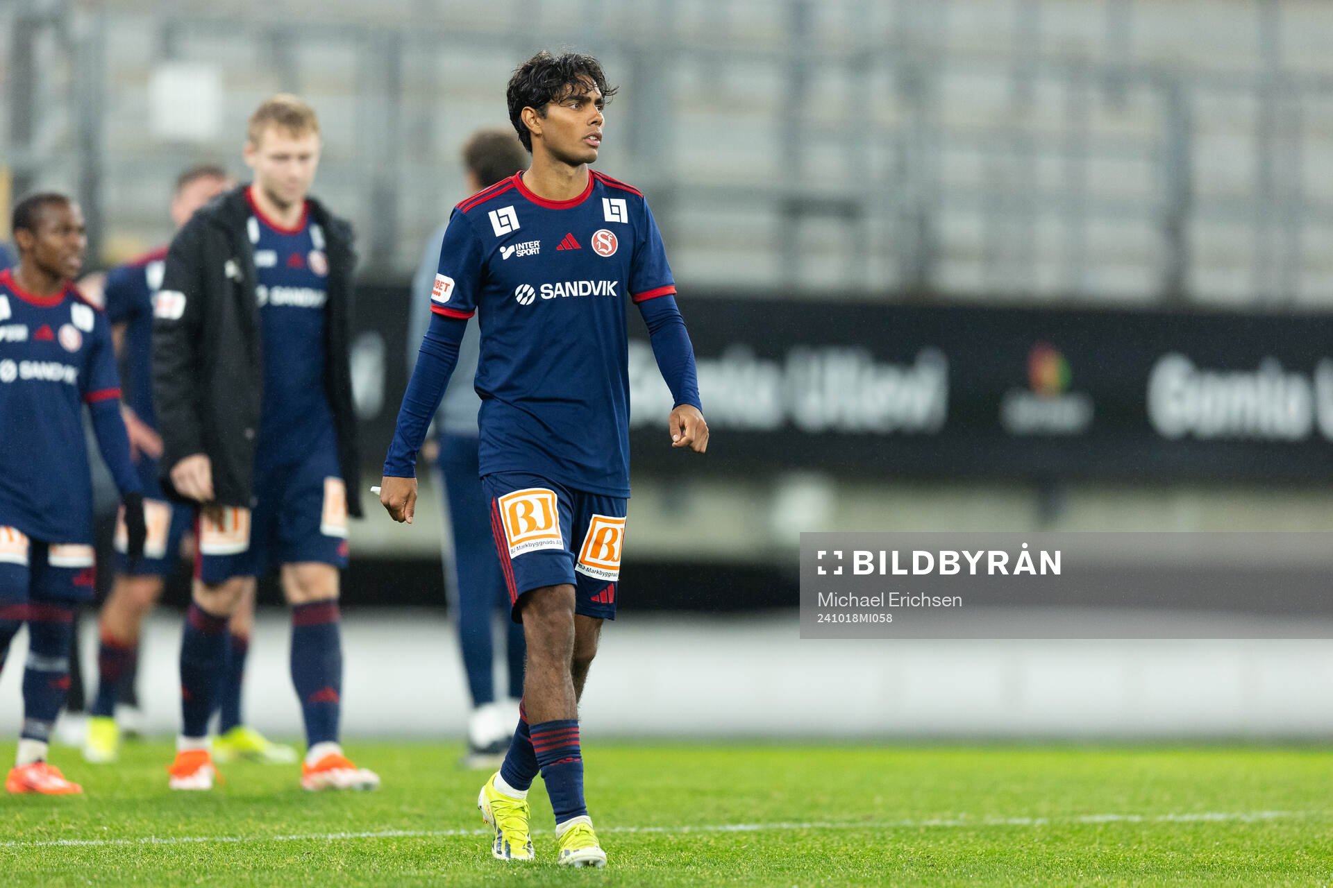 Sandvikens IFs Jonathan Karlsson  deppar