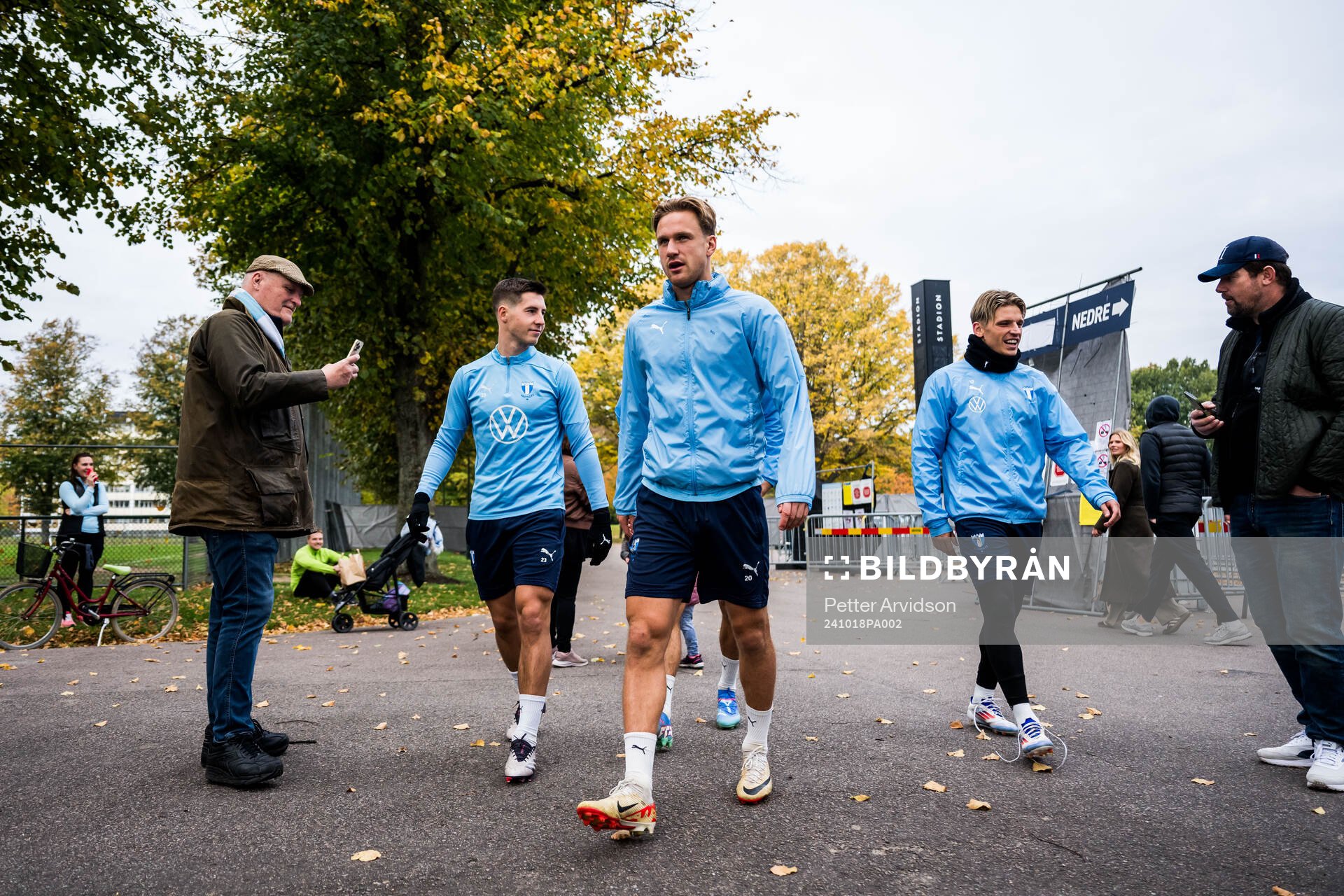 Malmö FFs Lasse Berg Johnsen, Erik Botheim och Jens