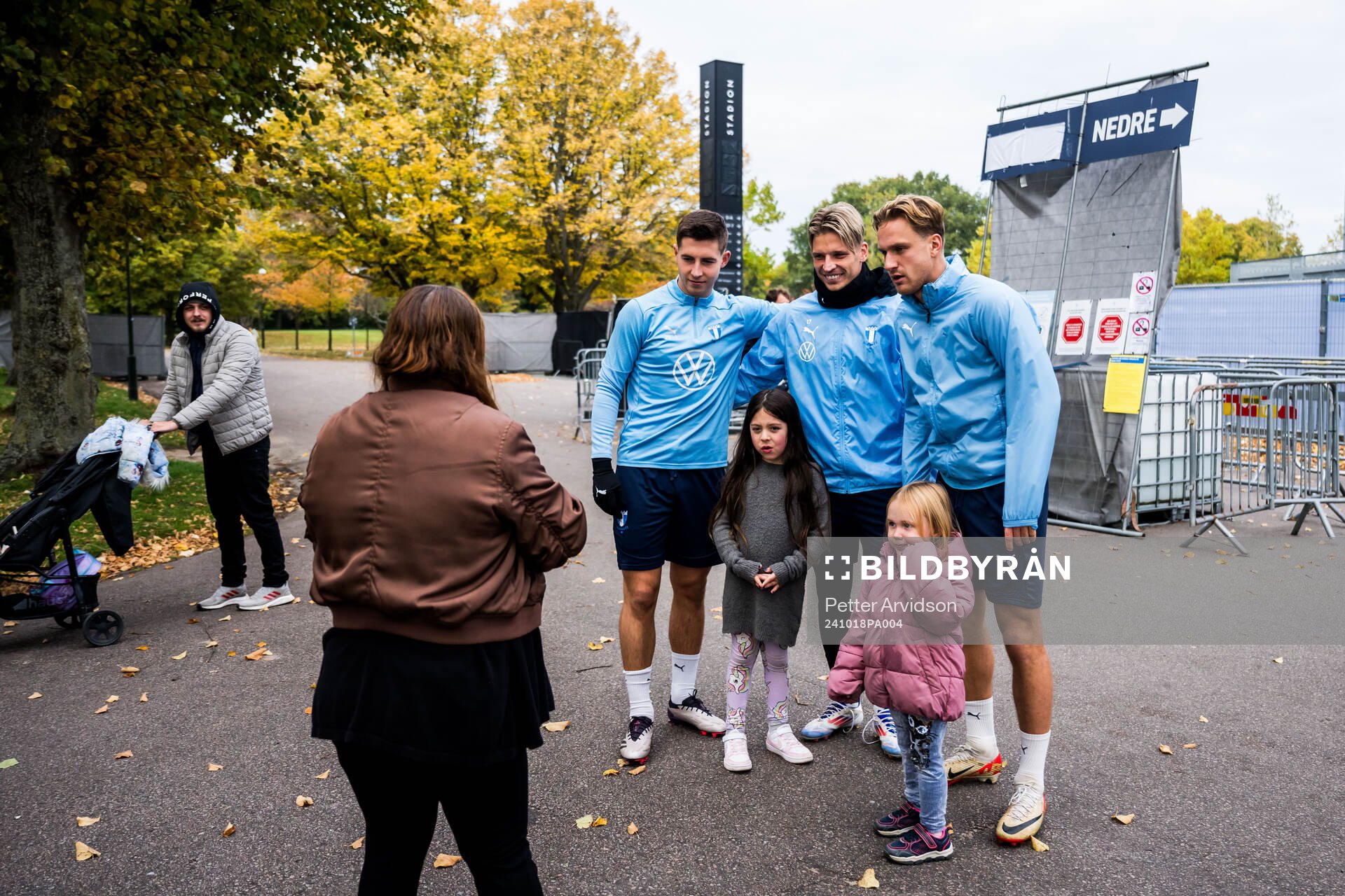 Malmö FFs Lasse Berg Johnsen, Jens Stryger Larsen och Erik