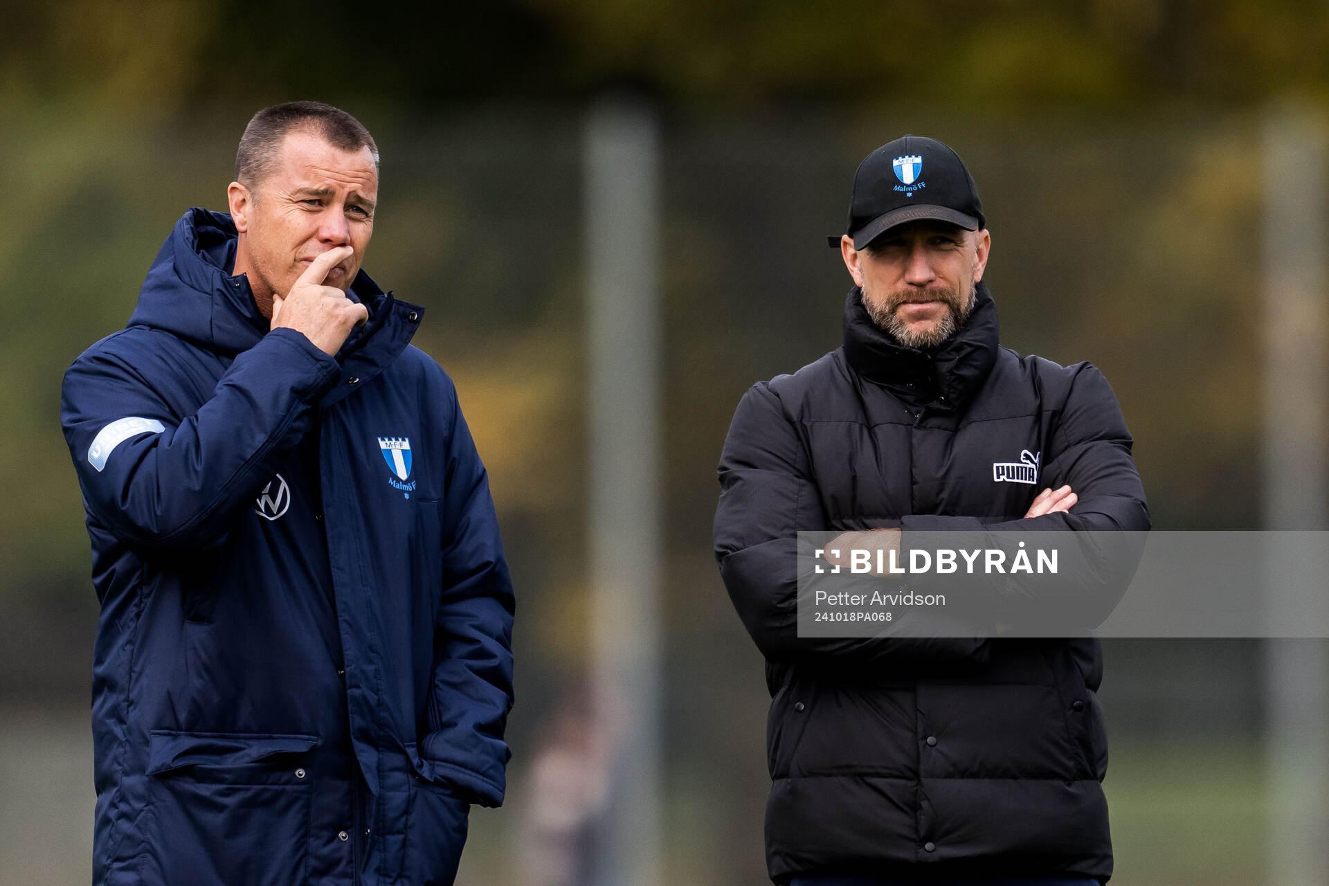 Malmö FFs sportchef Daniel Andersson och tränare Henrik