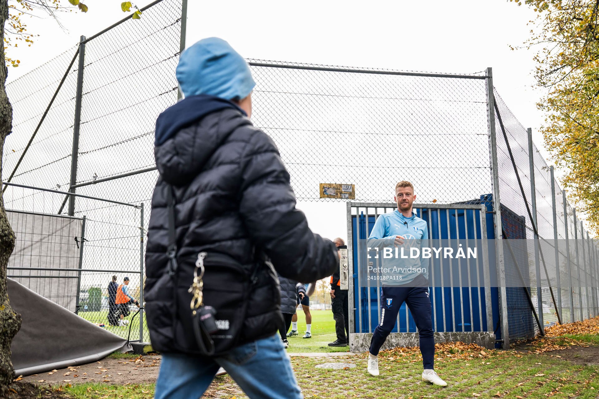 Malmö FFs Anders Christiansen efter en fotbollsträning med Malmö FF den 18 oktober 2024 i Malmö. 