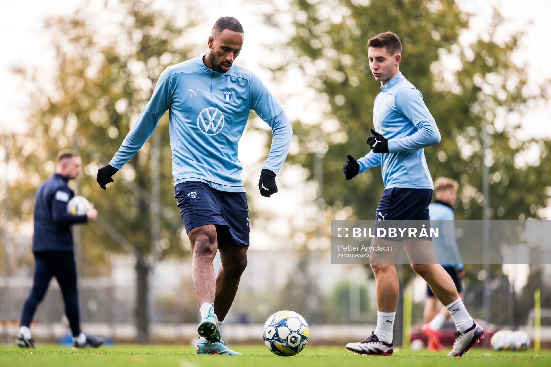 Malmö FFs Isaac Kiese Thelin och Lasse Berg Johnsen