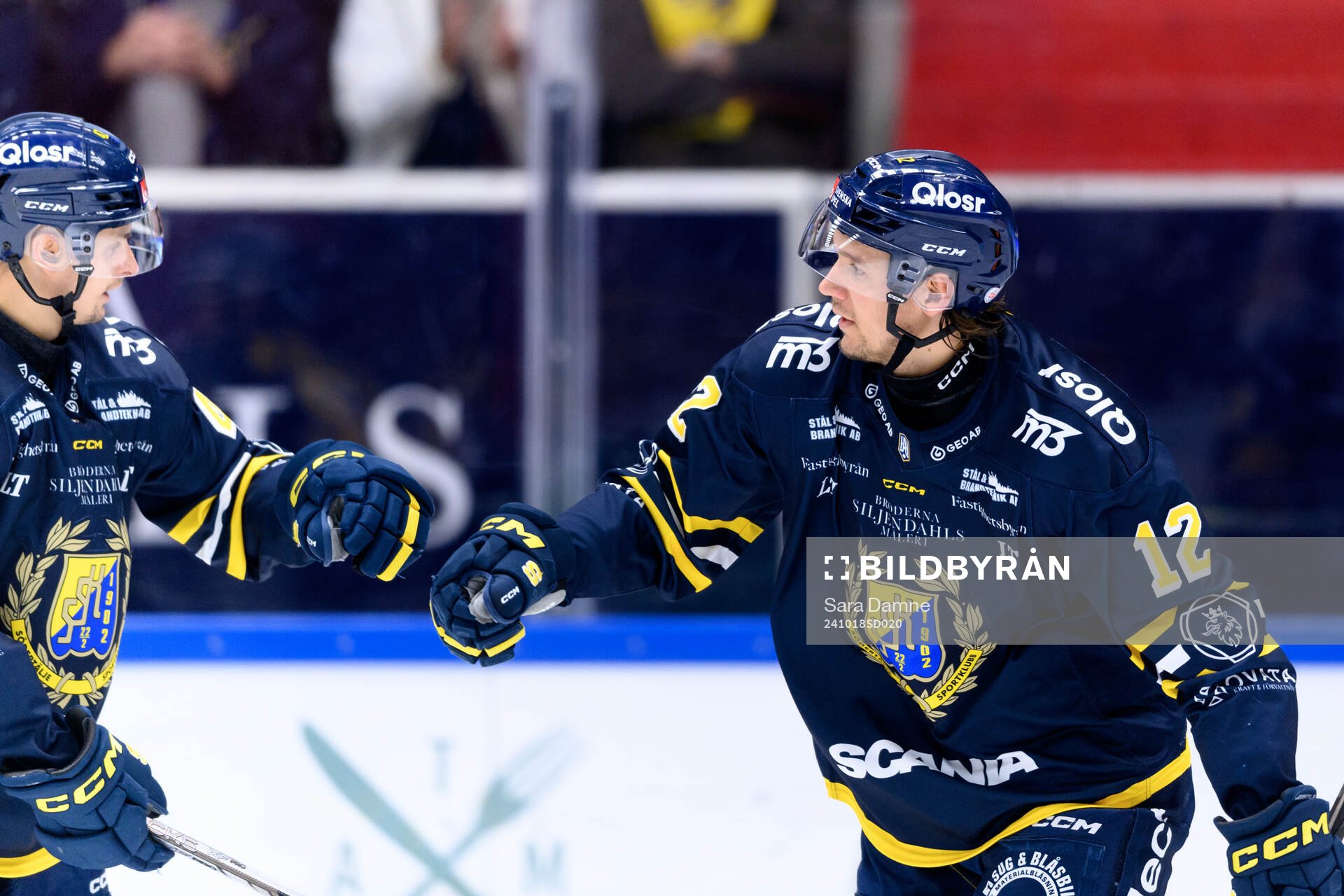 Södertäljes Viktor Liljegren jublar