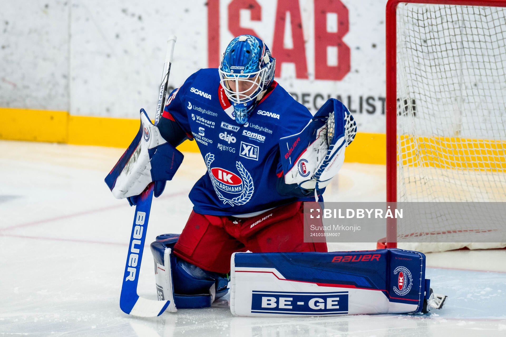 Oskarshamns målvakt Emil Kruse