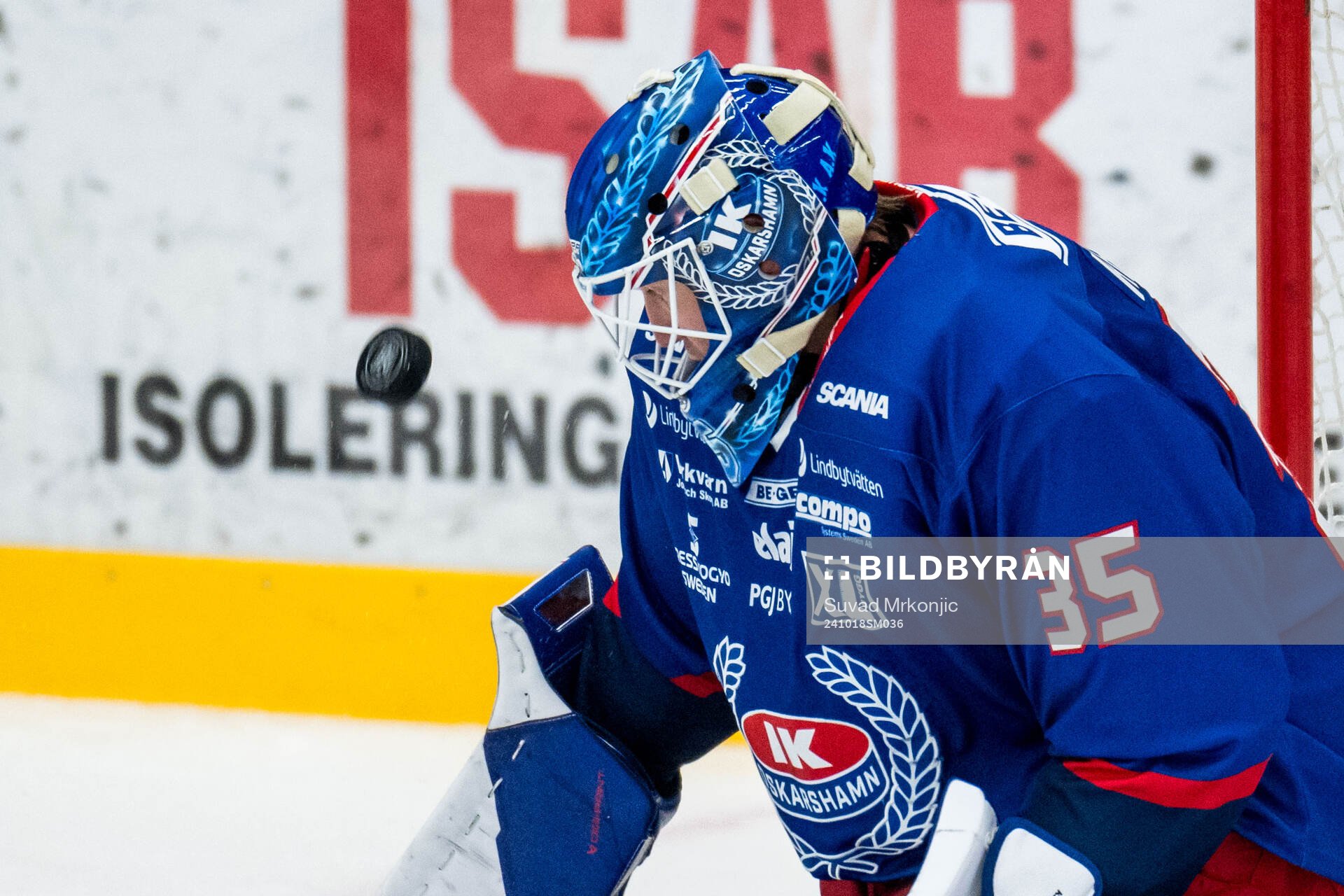 Oskarshamns målvakt Emil Kruse