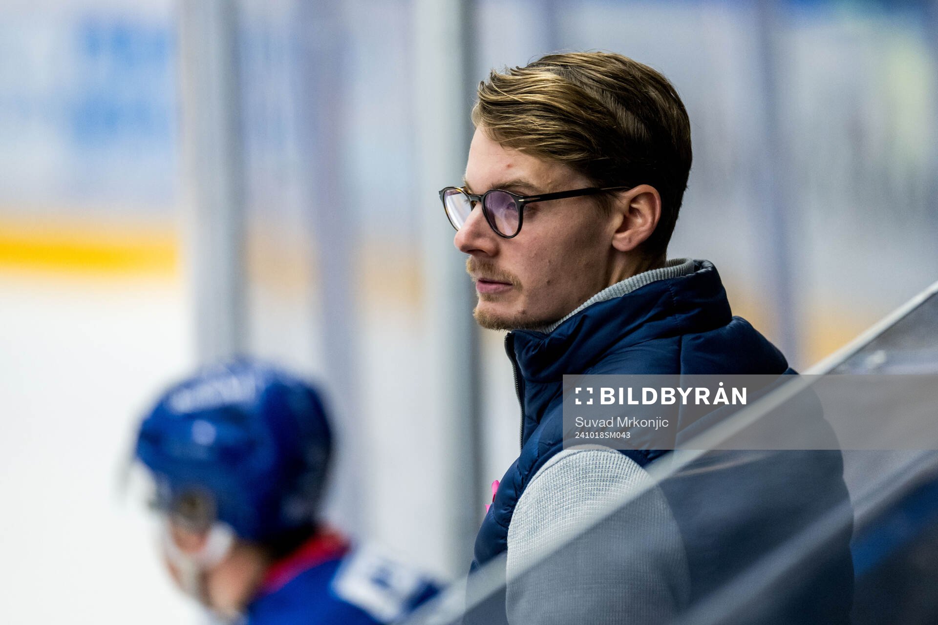 Oskarshamns assisterande tränare Albin Blomqvist