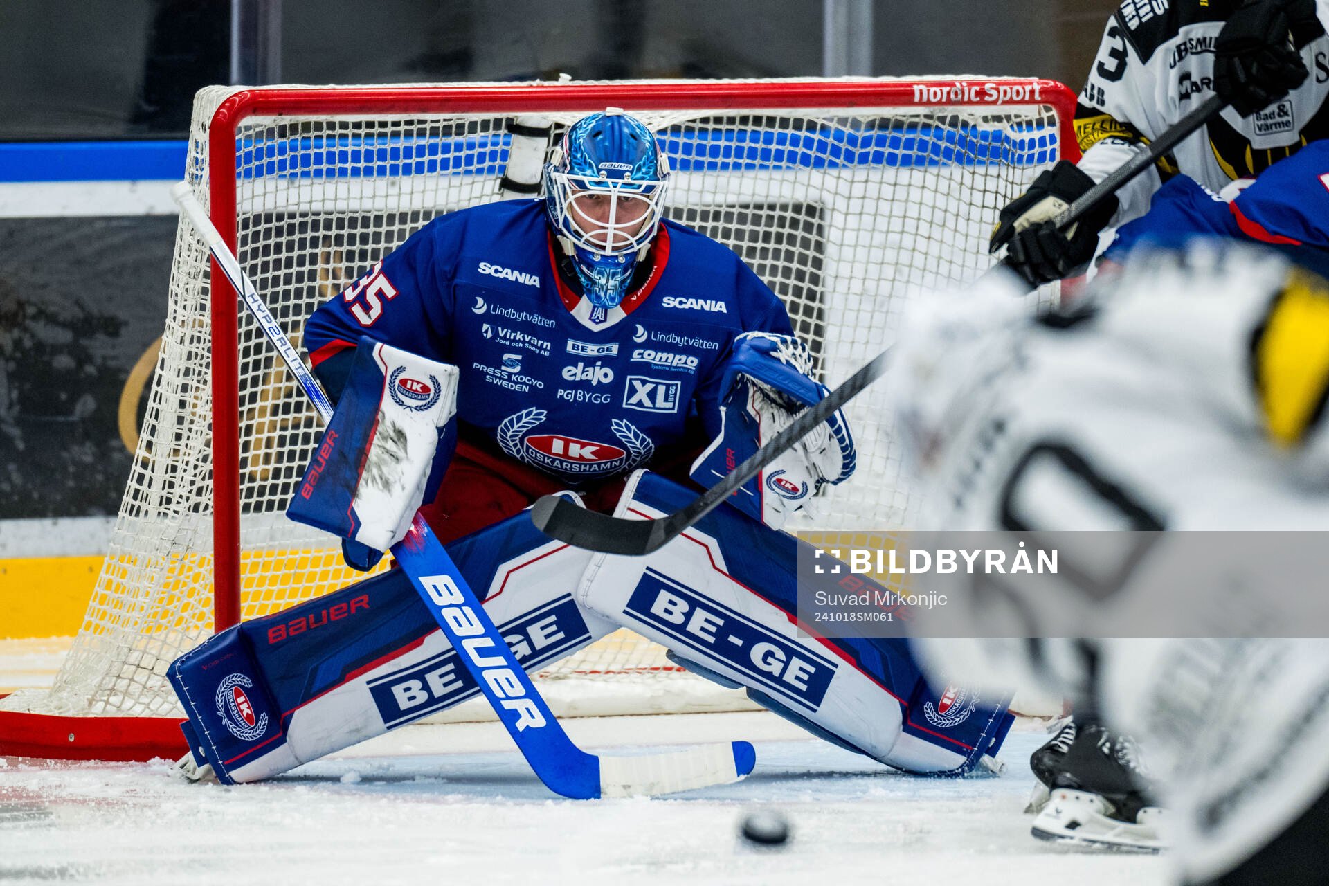 Oskarshamns målvakt Emil Kruse