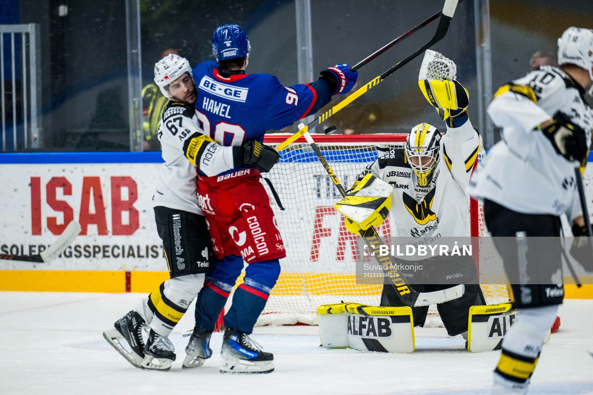Västerås Konstantin Komarek och Oskarshamns Liam Hawel