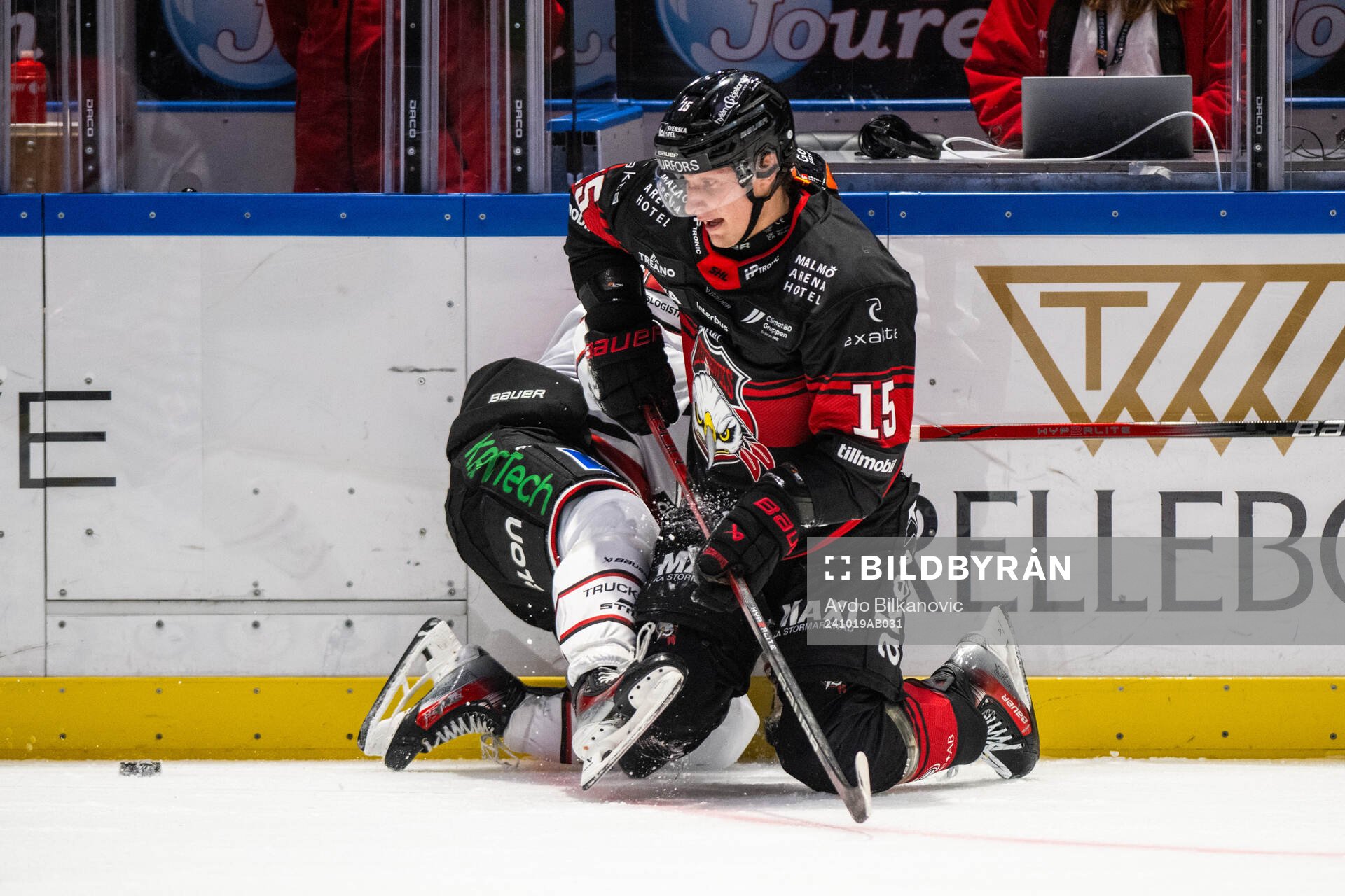 Malmö Redhawks Freddie Larsson och Örebros Noah Steen