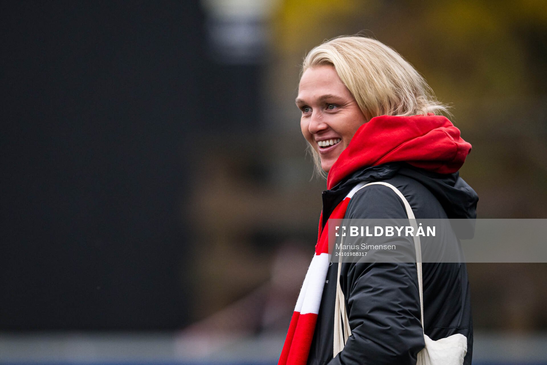 Karoline Heimvik Haugland of Brann ahead of the Toppserien football match between Lyn and Brann on October 19, 2024 in Oslo.