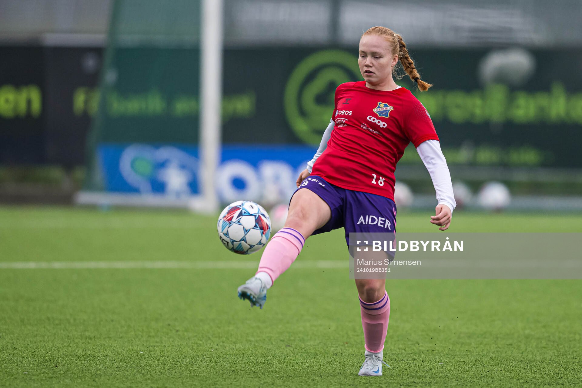 Solveig Tomren Slemmen of Lyn warms up
