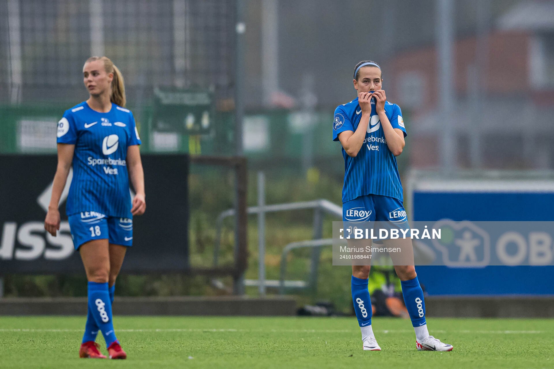 Joanna Maria Tynnilä of Brann looks dejected