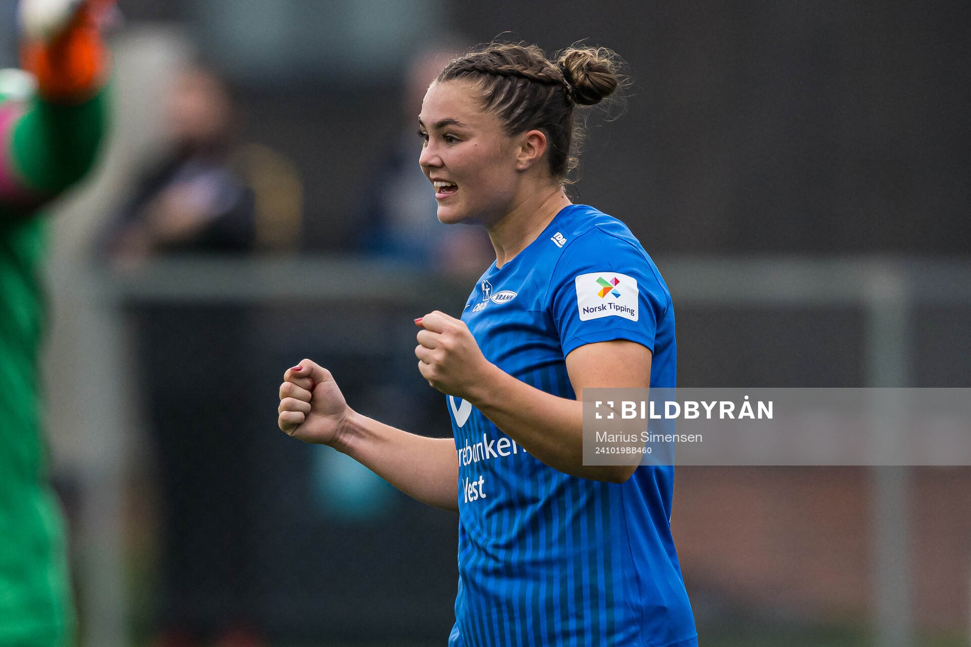 Anna Nerland Aahjem of Brann celebrates
