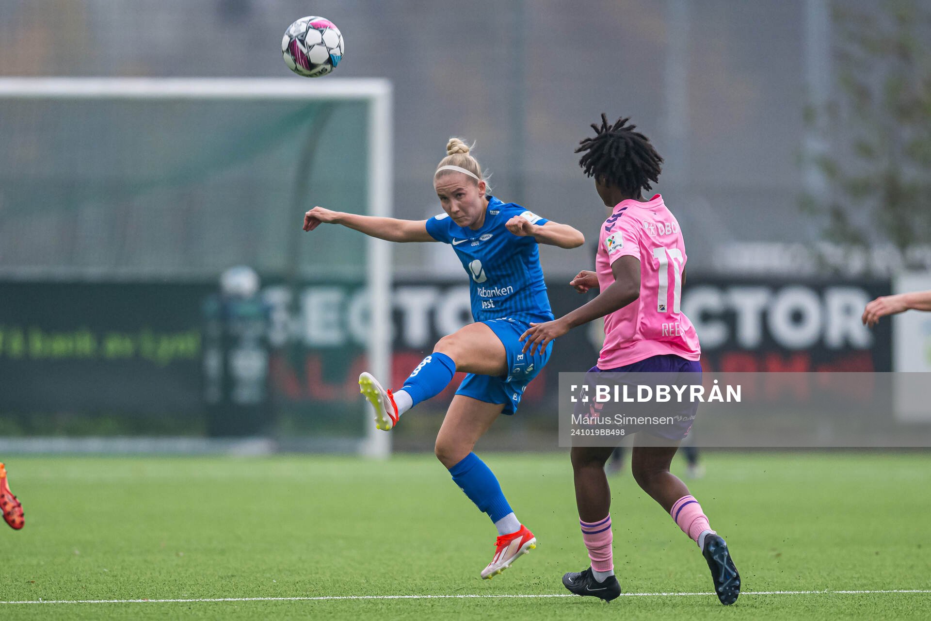 Nea Emilia Lehtola of Brann during the Toppserien football match between Lyn and Brann on October 19, 2024 in Oslo.