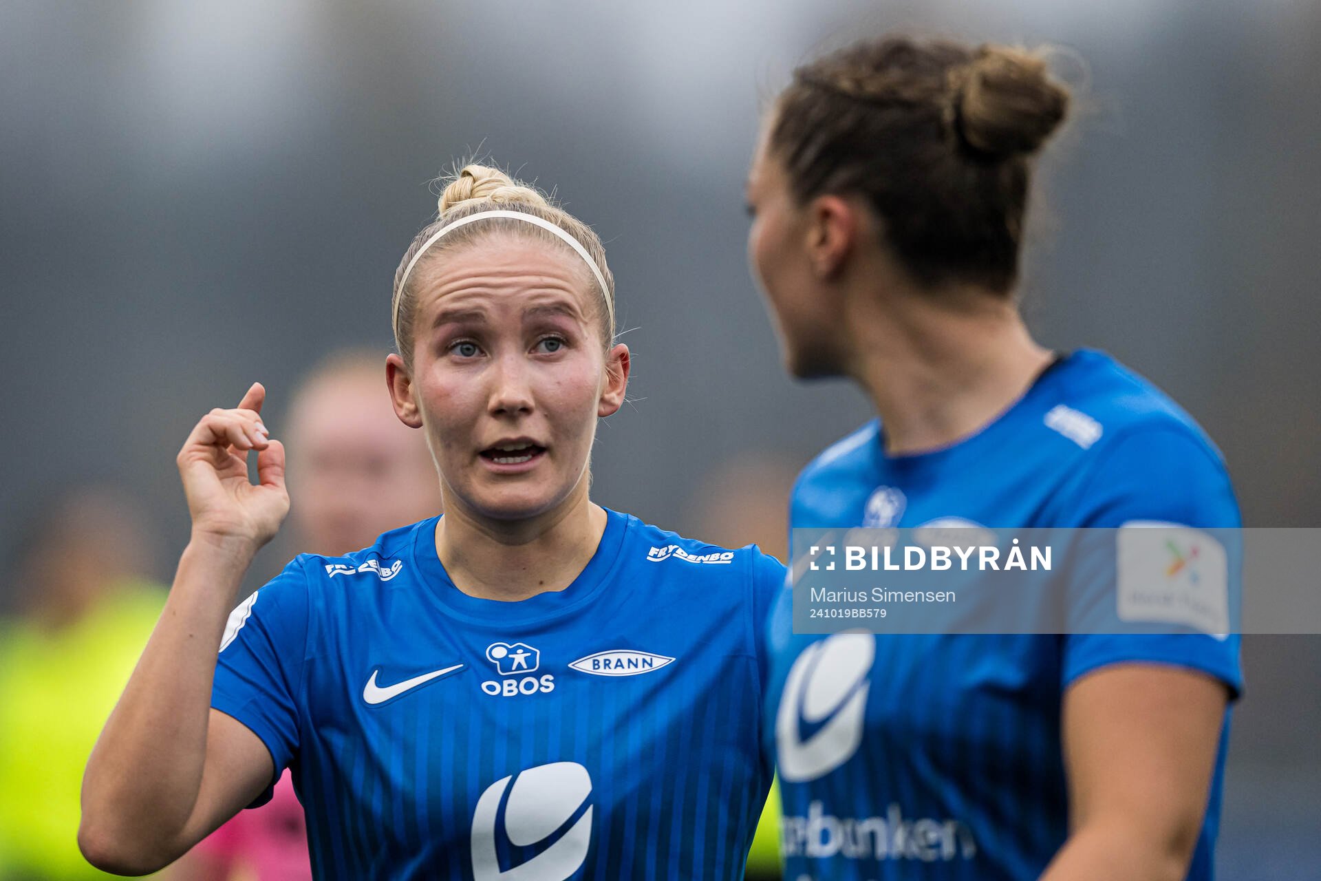 Nea Emilia Lehtola of Brann during the Toppserien football match between Lyn and Brann on October 19, 2024 in Oslo.
