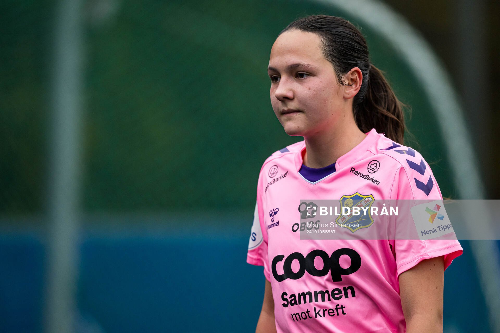 Luisa Luna Galteland of Lyn during the Toppserien football match between Lyn and Brann on October 19, 2024 in Oslo.