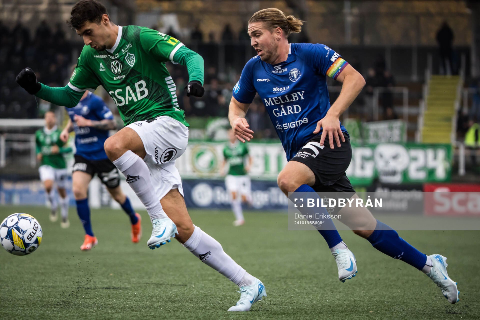 Brages Teodor Wålemark och Trelleborgs Charlie Weberg