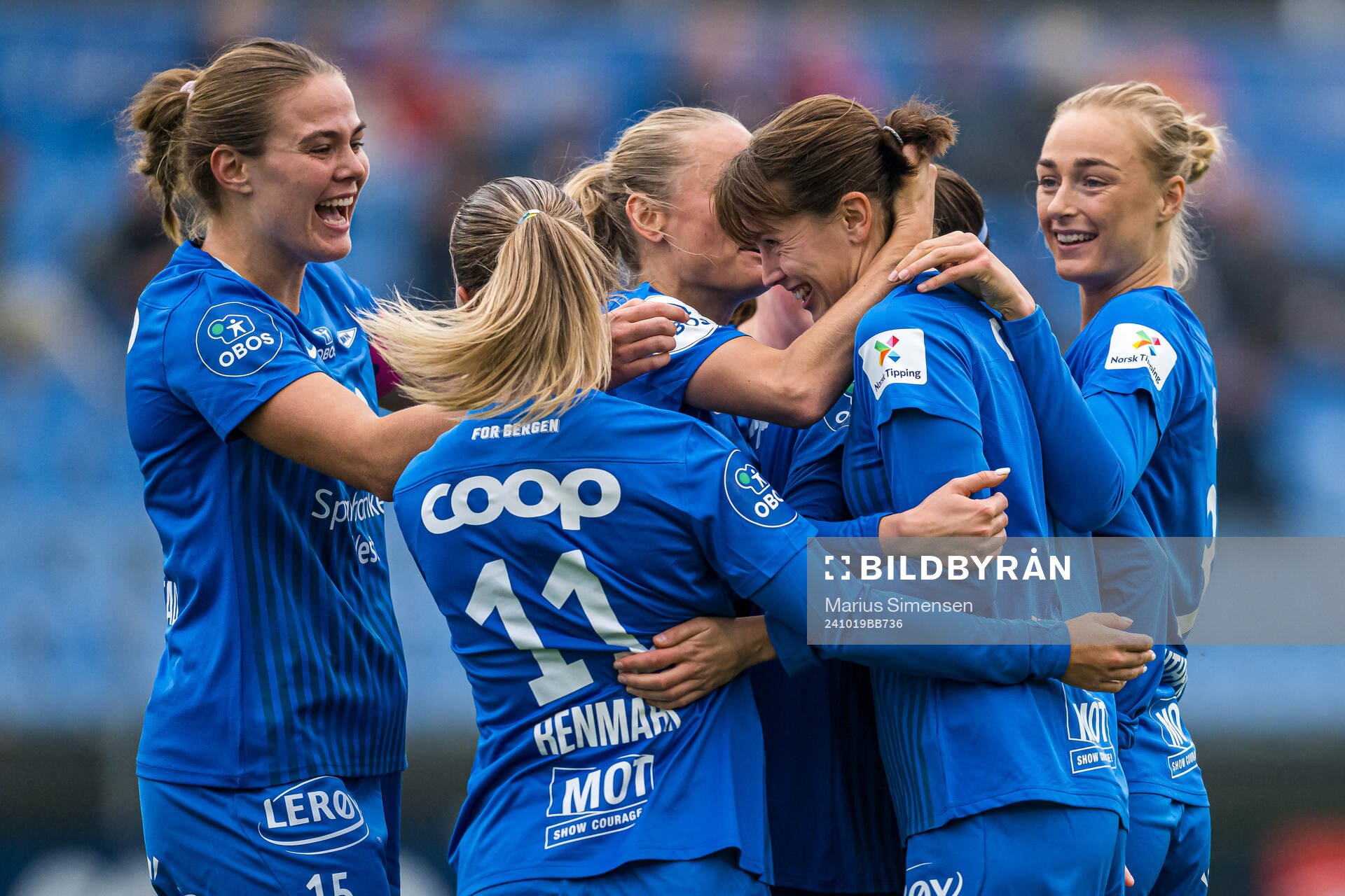 Rakel Engesvik of Brann celebrates