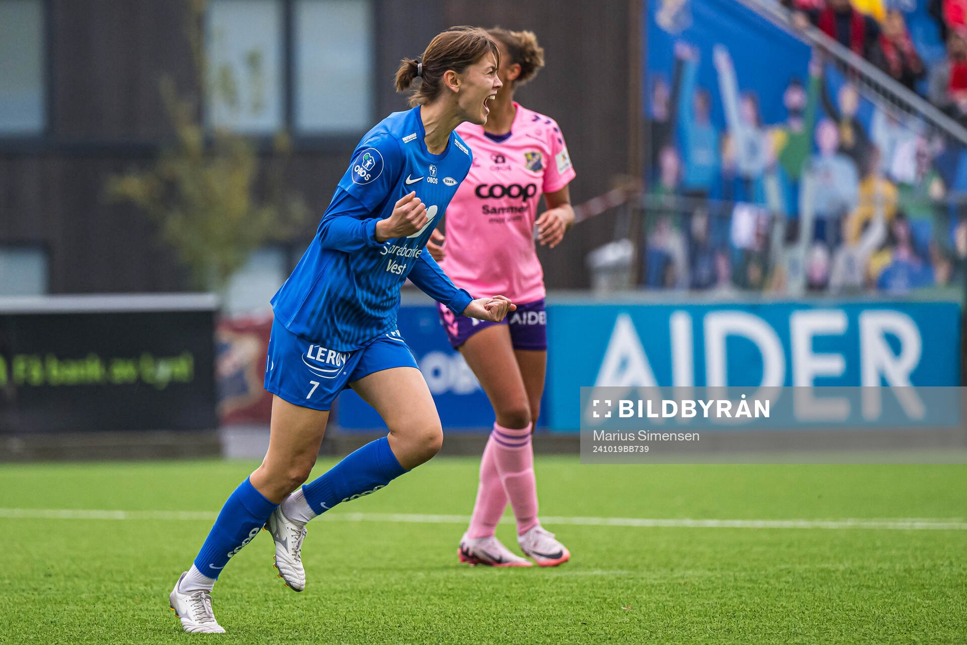 Rakel Engesvik of Brann celebrates