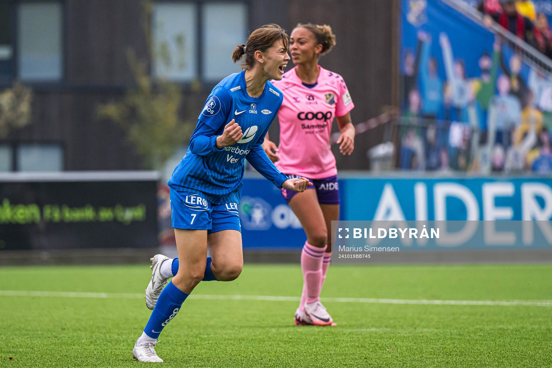 Rakel Engesvik of Brann celebrates