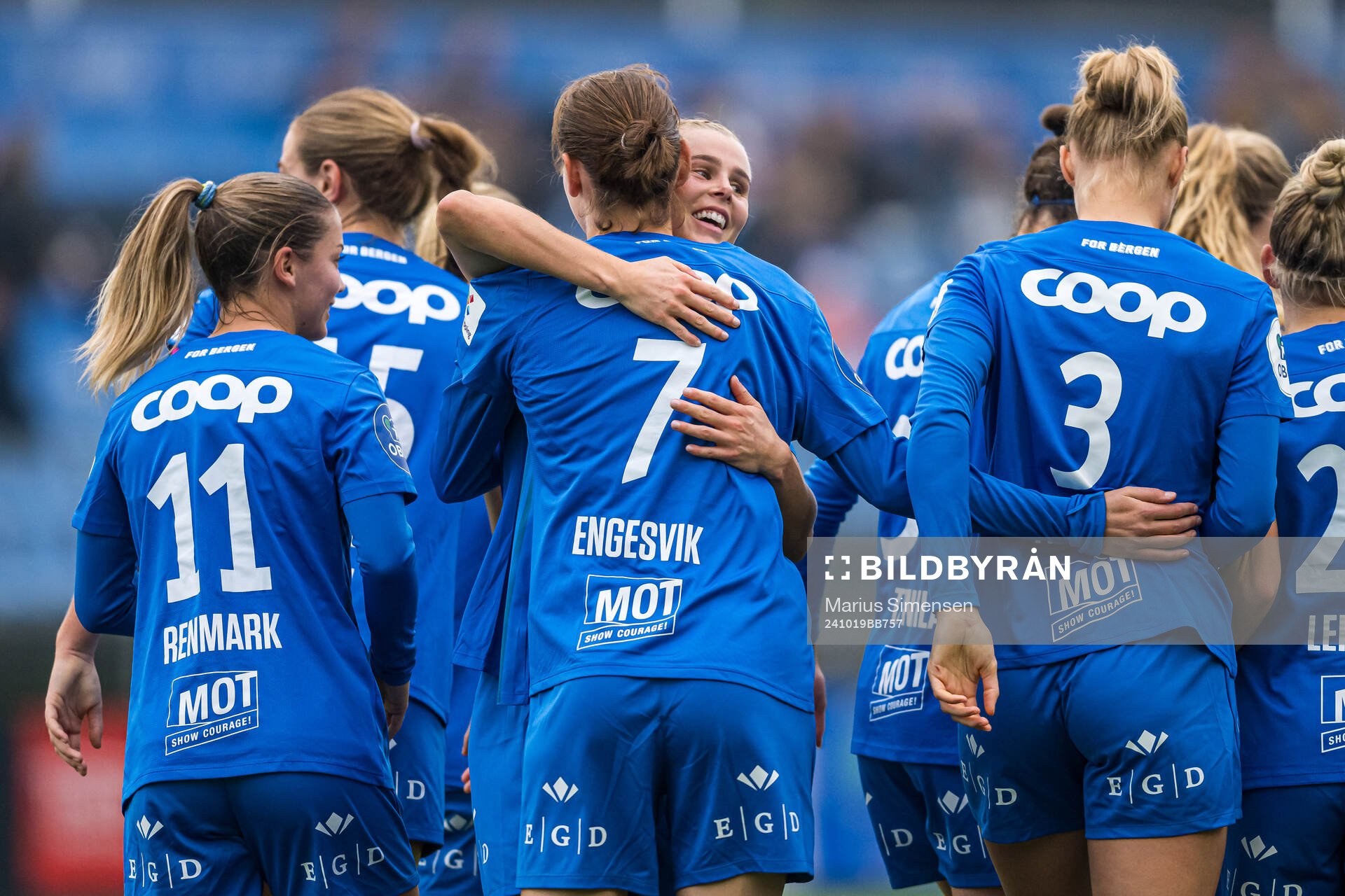Rakel Engesvik of Brann celebrates