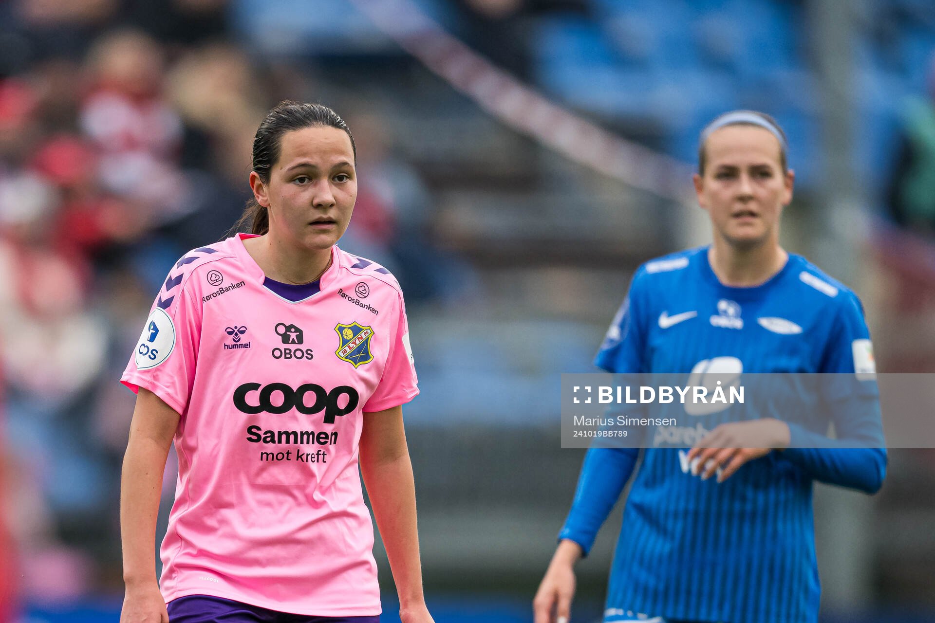 Luisa Luna Galteland of Lyn during the Toppserien football match between Lyn and Brann on October 19, 2024 in Oslo.