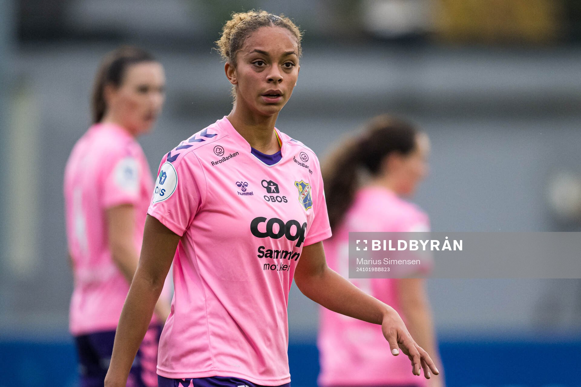 Josefine Birkelund of Lyn during the Toppserien football match between Lyn and Brann on October 19, 2024 in Oslo.