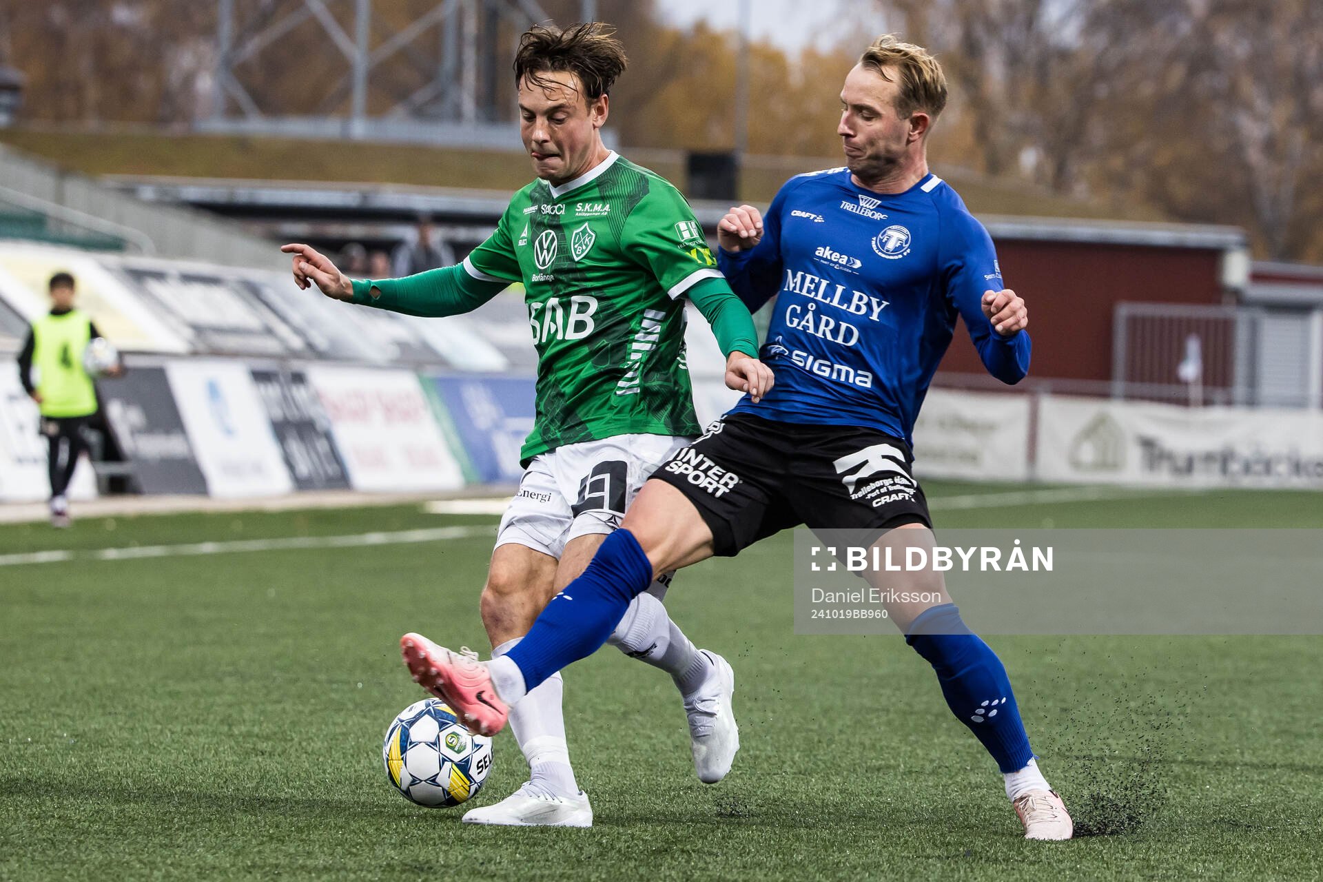 Brages Cesar Weilid och Trelleborgs Pierre Dahlin Larsen