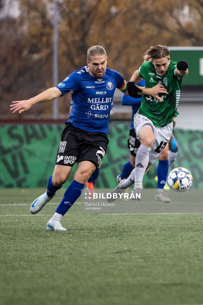 Trelleborgs Charlie Weberg och Brages Johan Arvidsson
