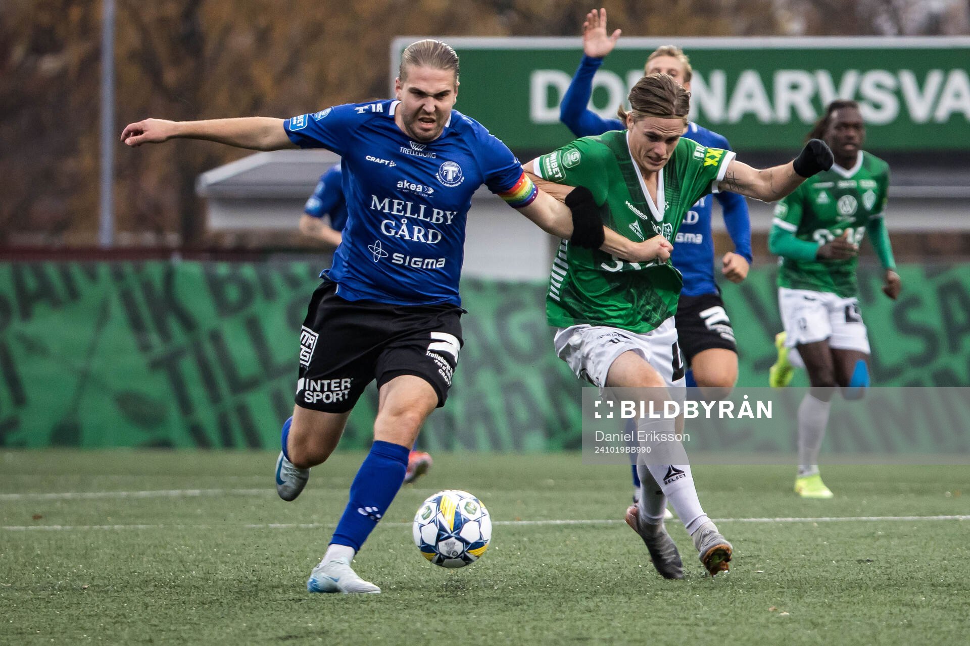 Trelleborgs Charlie Weberg och Brages Johan Arvidsson