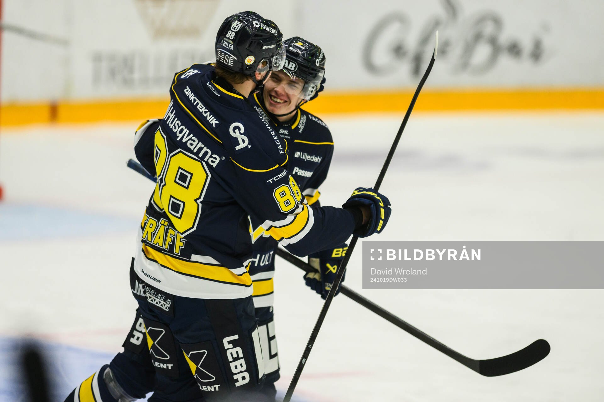 HV71s Wilhelm Hallquisth jublar