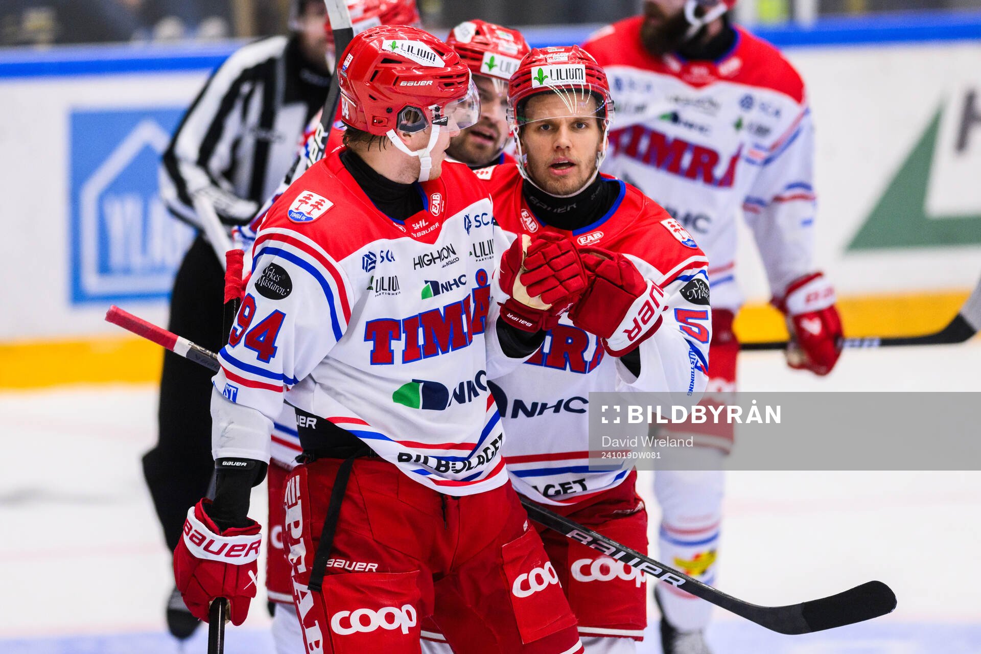 Timrås Sebastian Hartmann jublar
