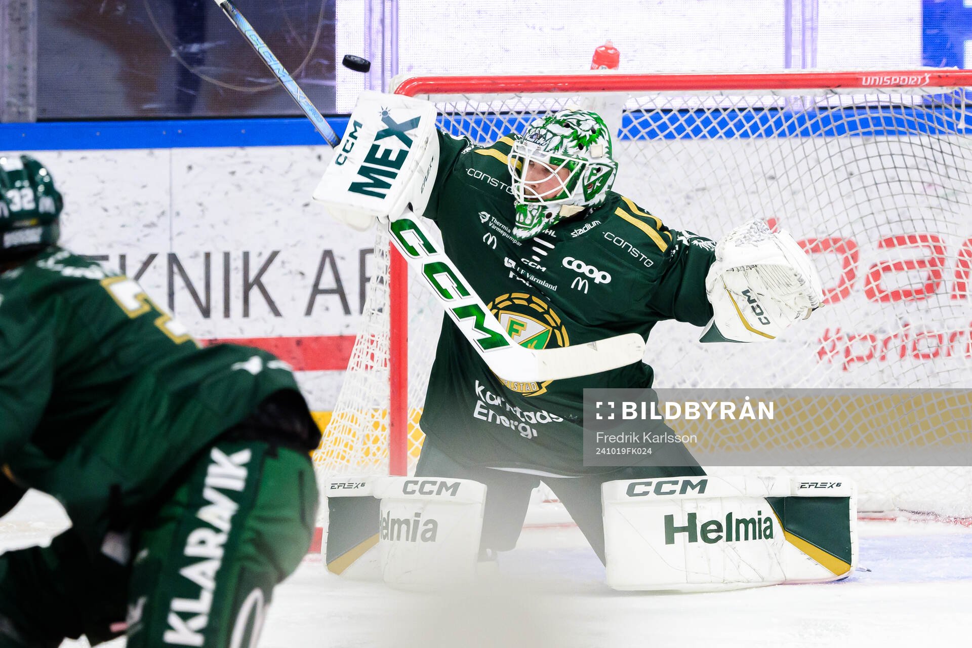 Färjestads målvakt Maxime Lagacé