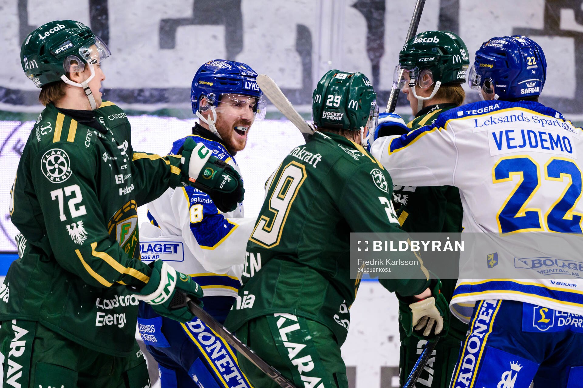 Leksands Matt Caito och Färjestads Lucas Forsell