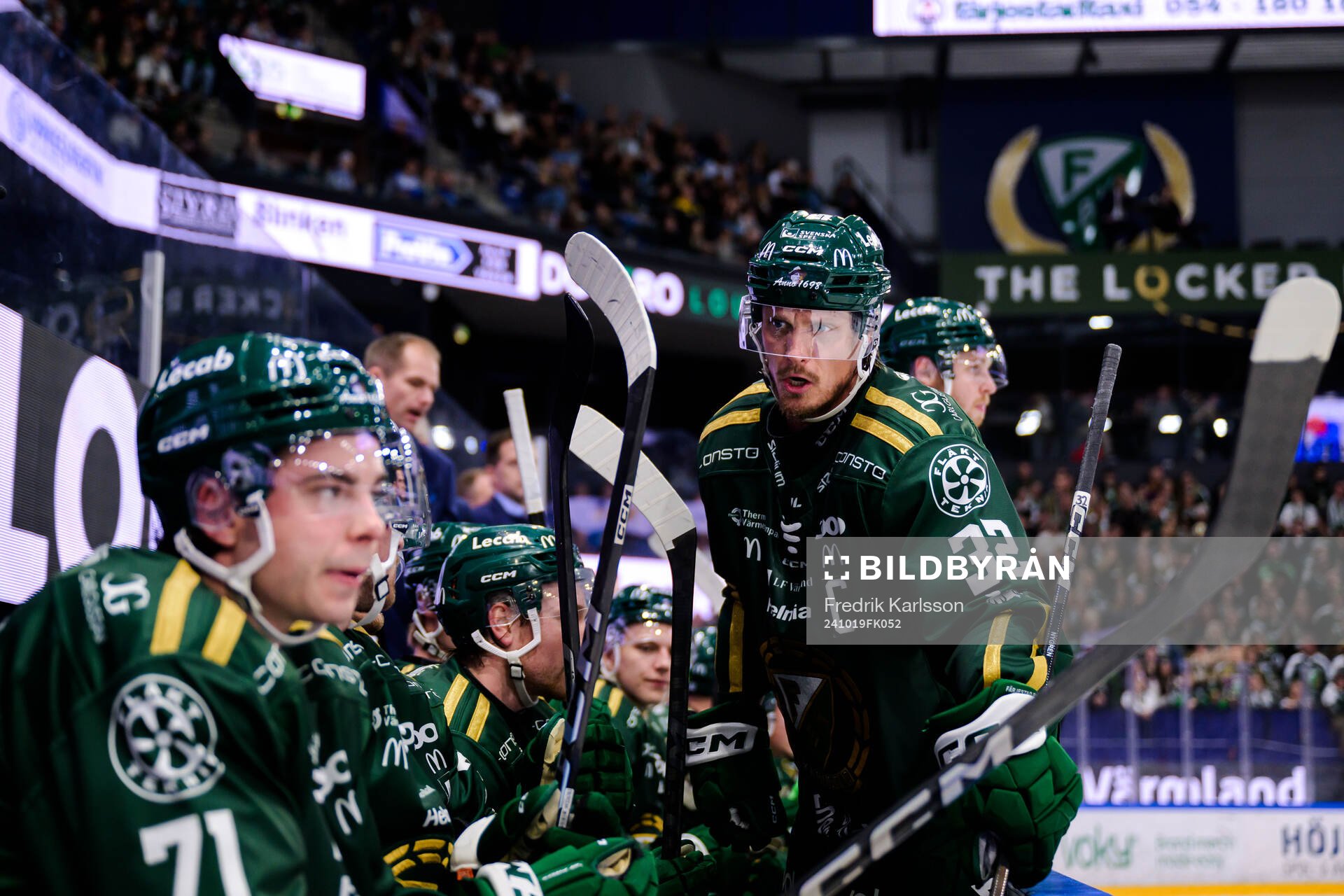 Färjestads Viktor Lodin och Magnus Nygren