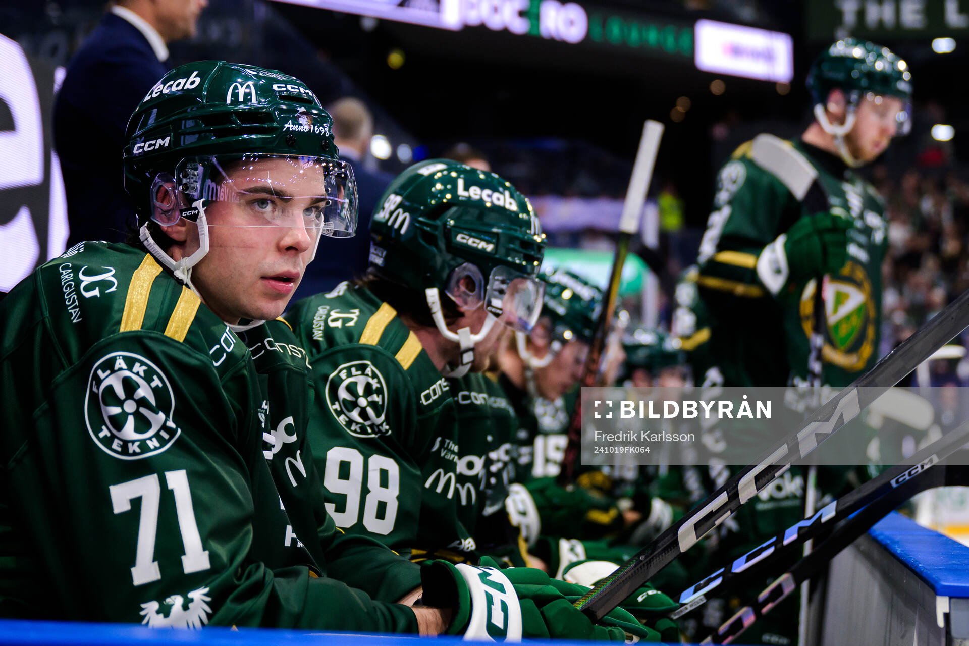 Färjestads Viktor Lodin deppar
