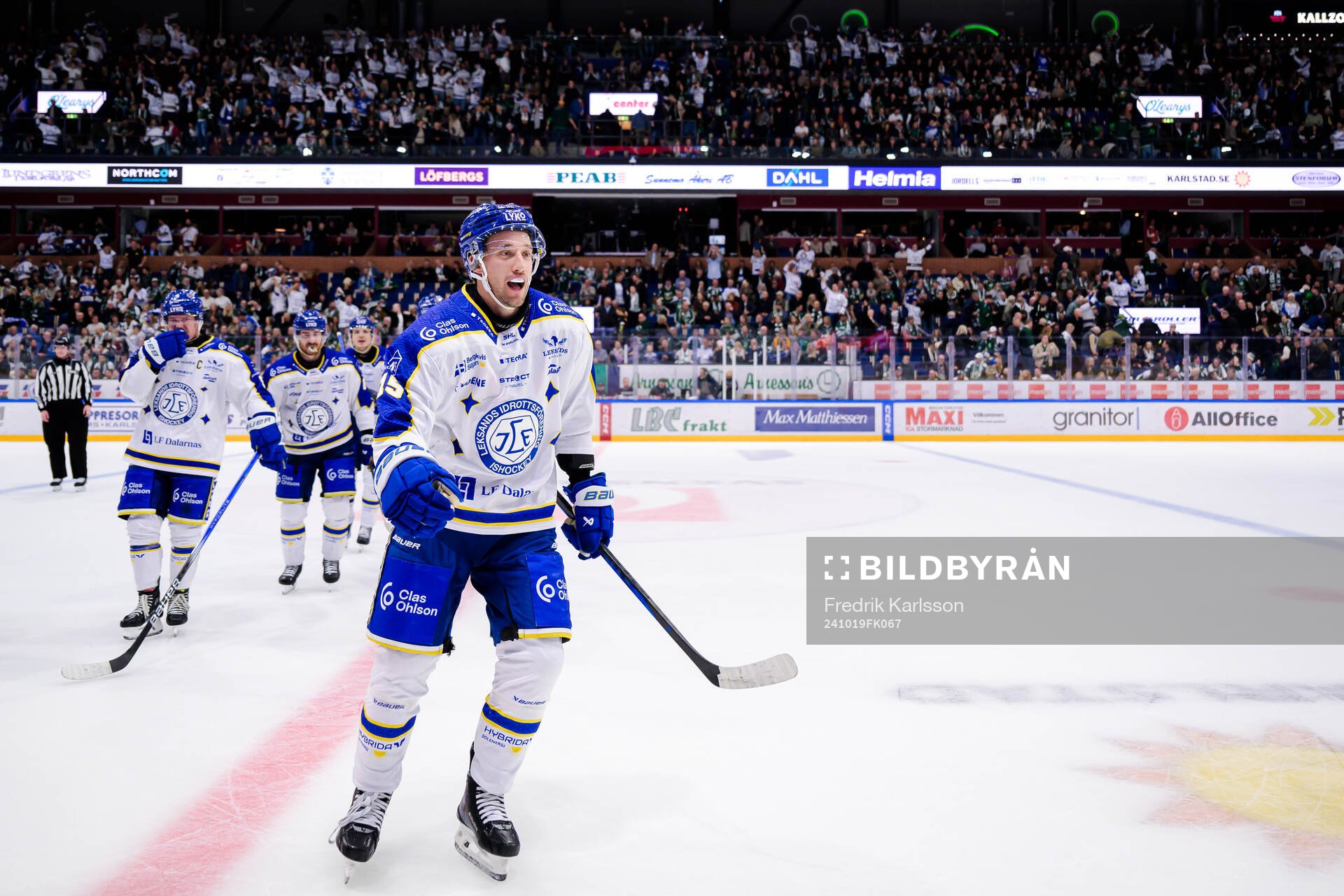 Leksands Max Veronneau jublar