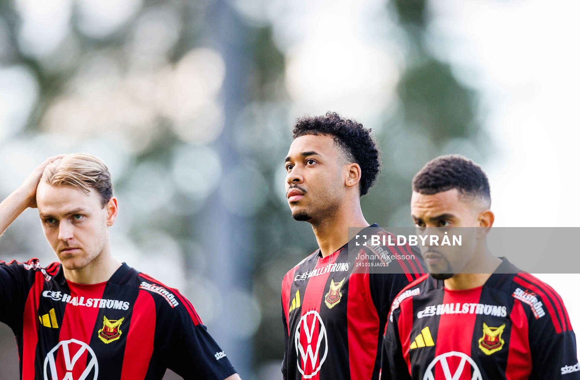 Östersunds Arquimides Ordonez under fotbollsmatchen i Superettan mellan Östersund och Landskrona den 19 oktober 2024 i Östersund. 