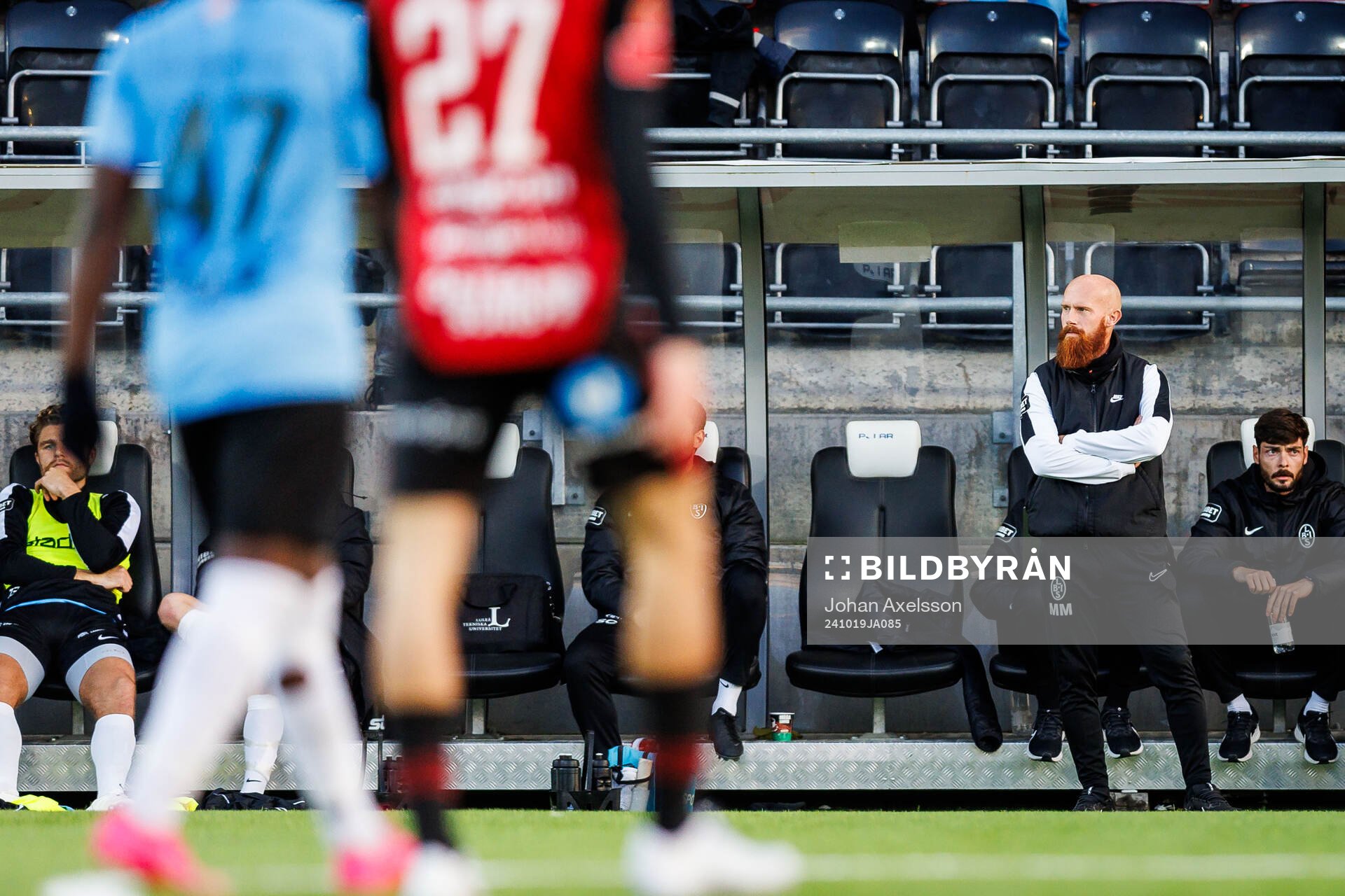 Landskronas tränare Max Mölder deppar