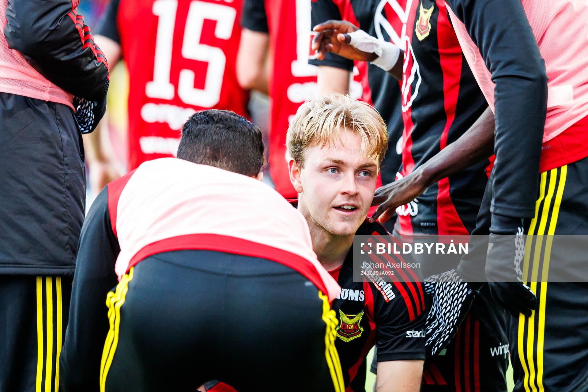 Östersunds Simon Marklund jublar