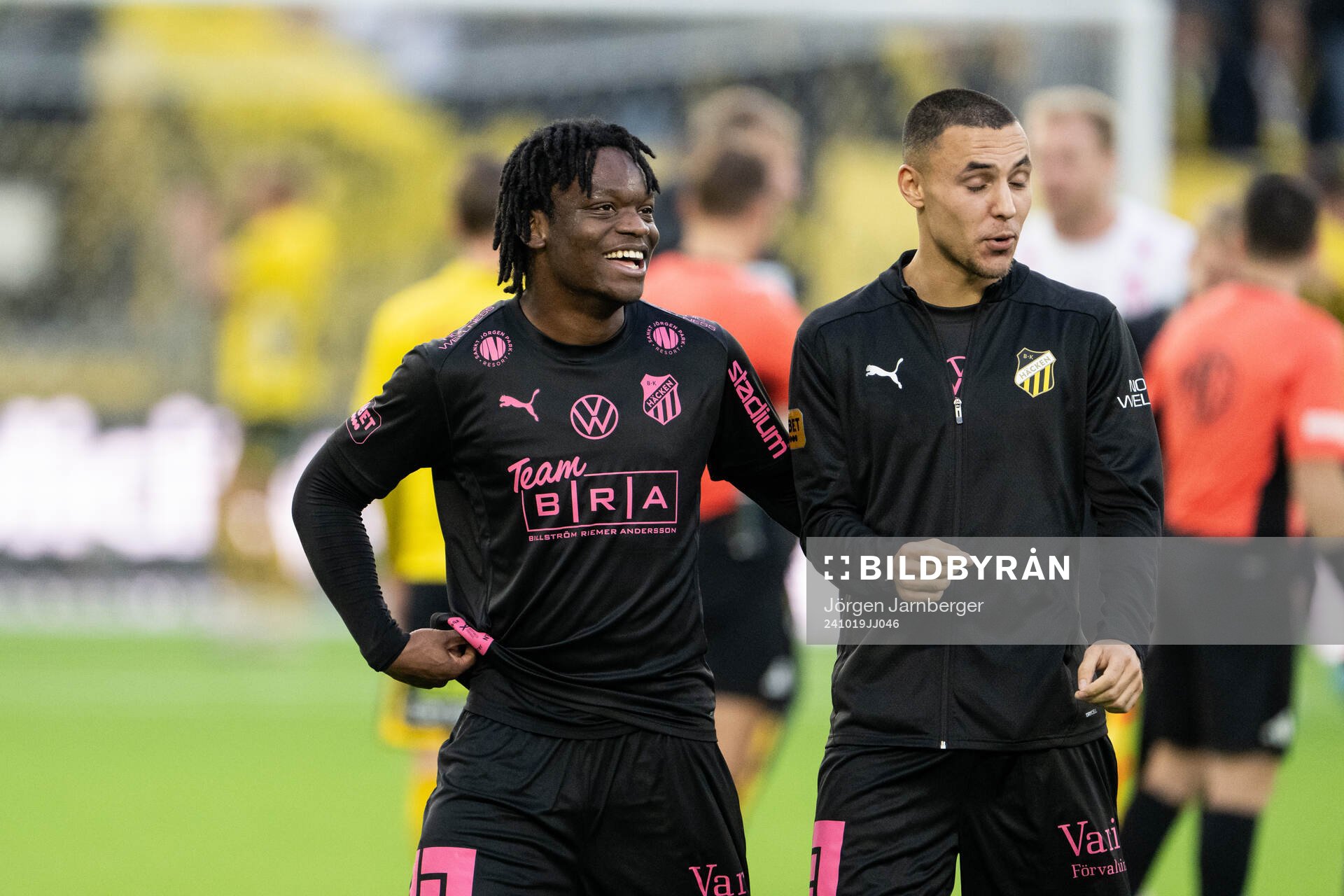 Häckens Jeremy Agbonifo jublar